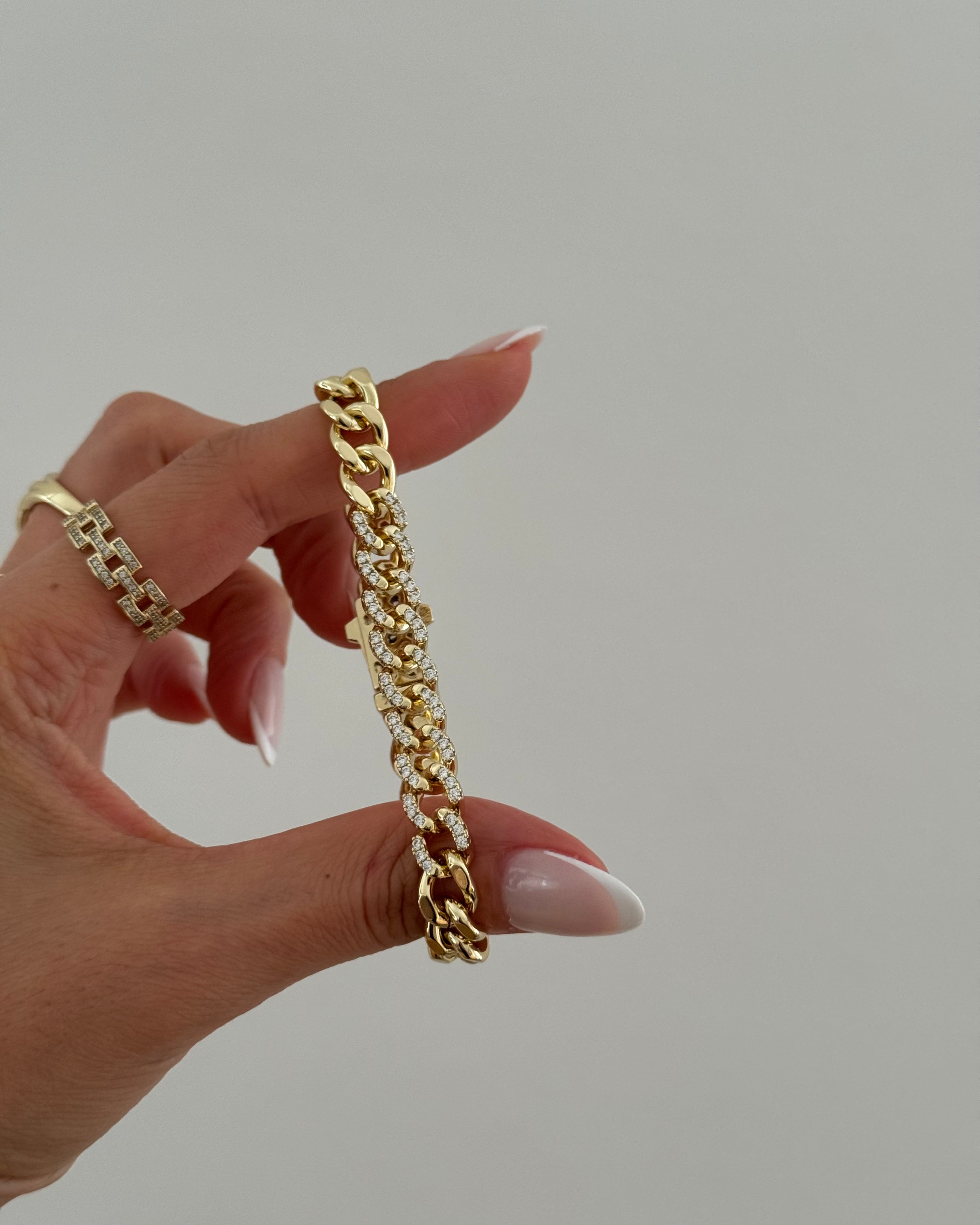 Armband VIP Gurmet Classic Shine -14K vergoldet