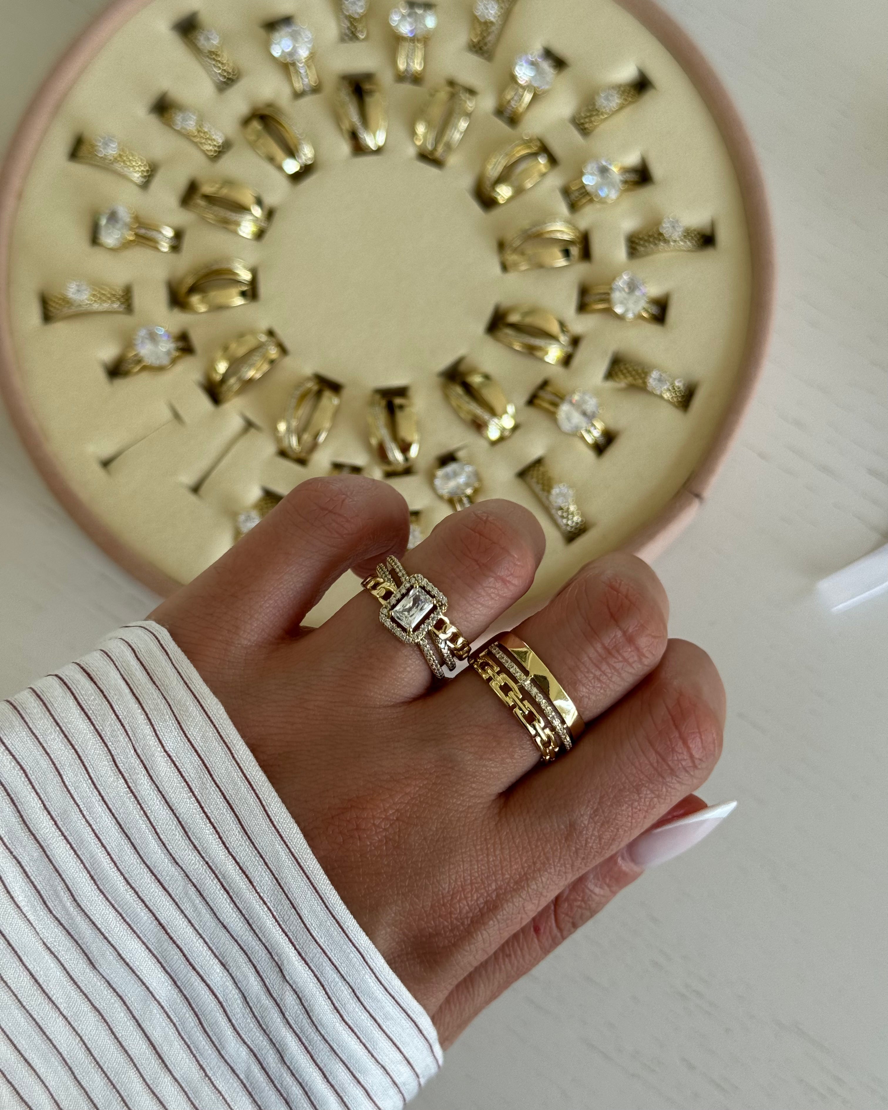 Ring VIP Layer Chain- 14K vergoldet