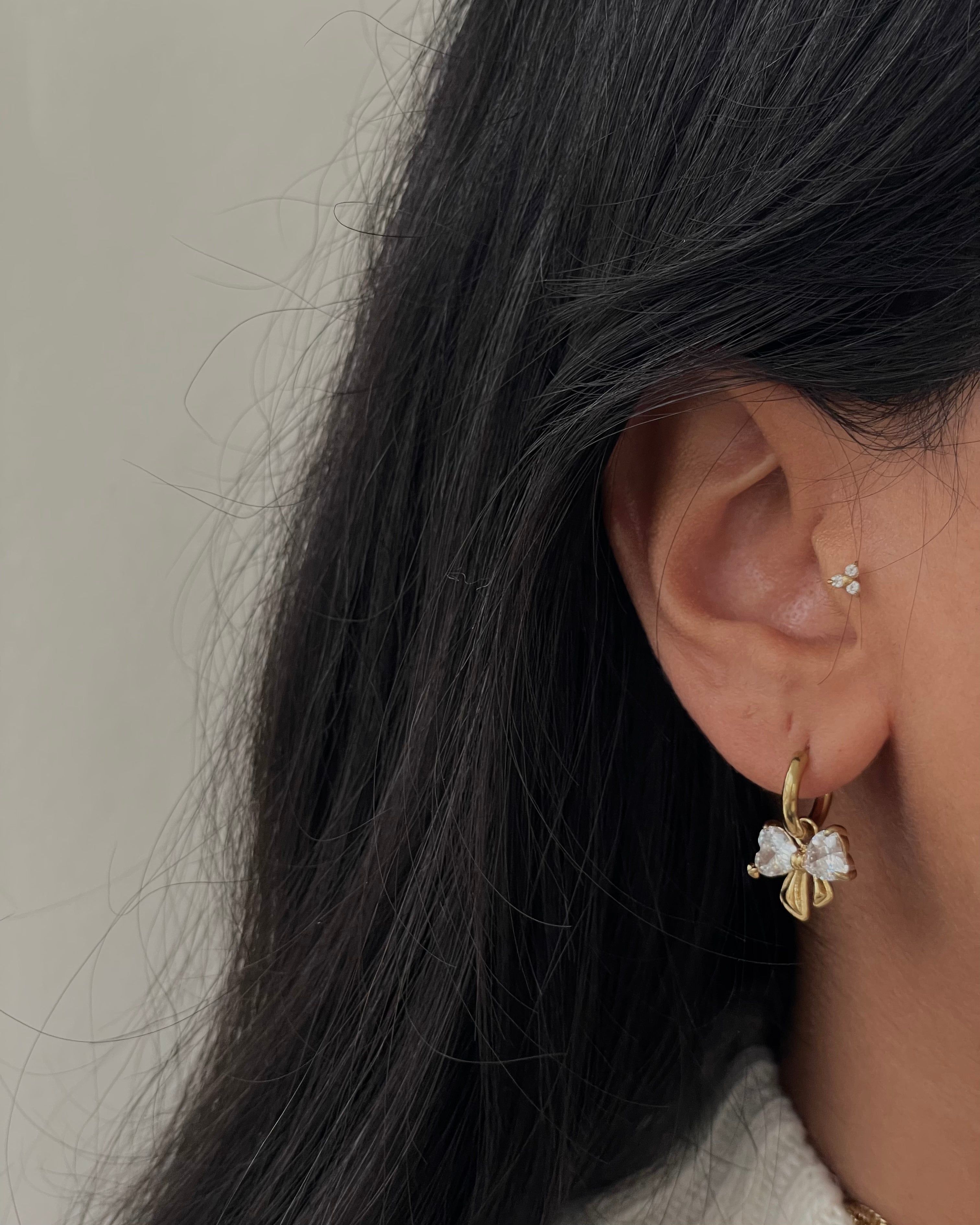 Bow Shine halka küpeler