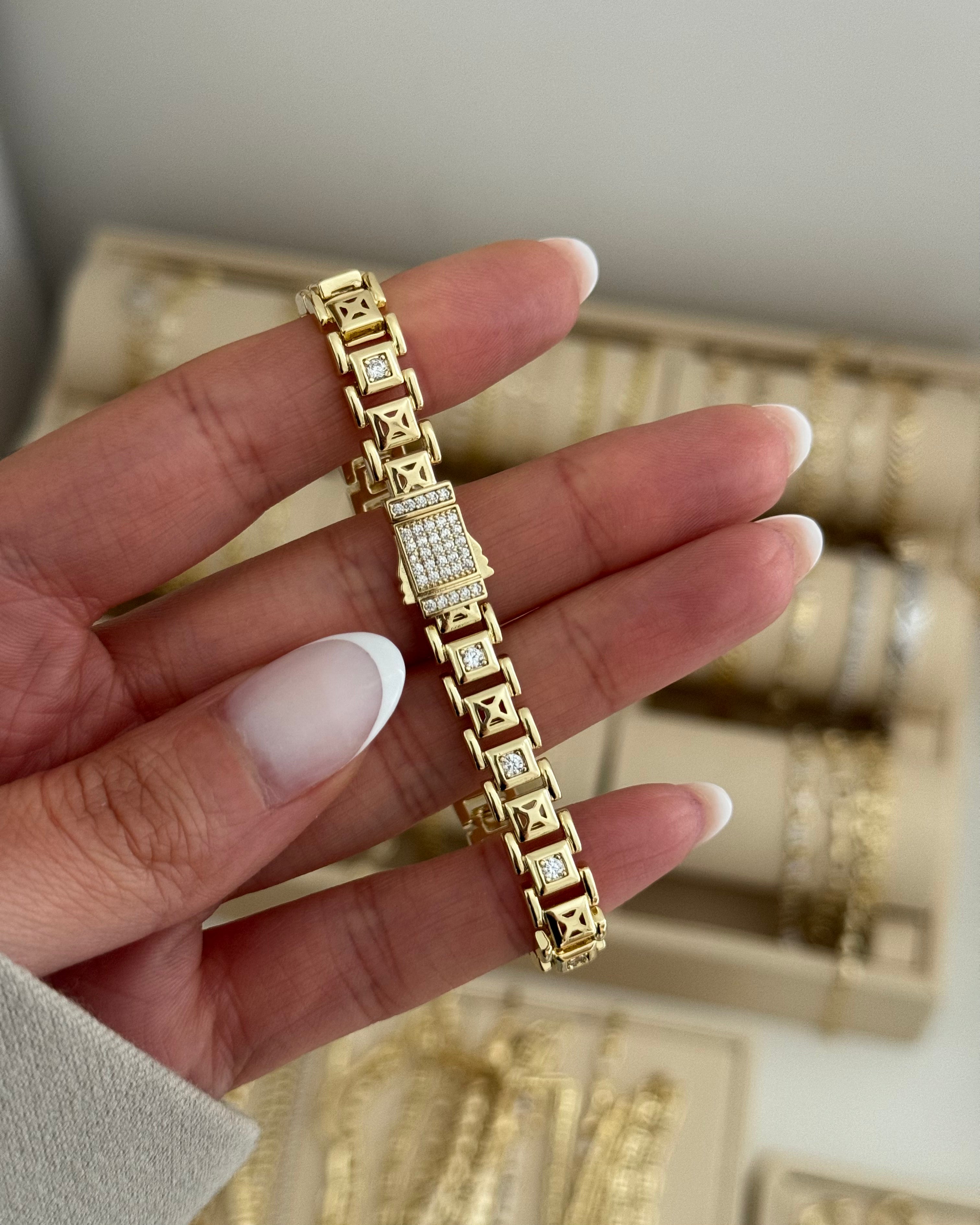 Armband VIP Gurmet Timeless- 14K vergoldet