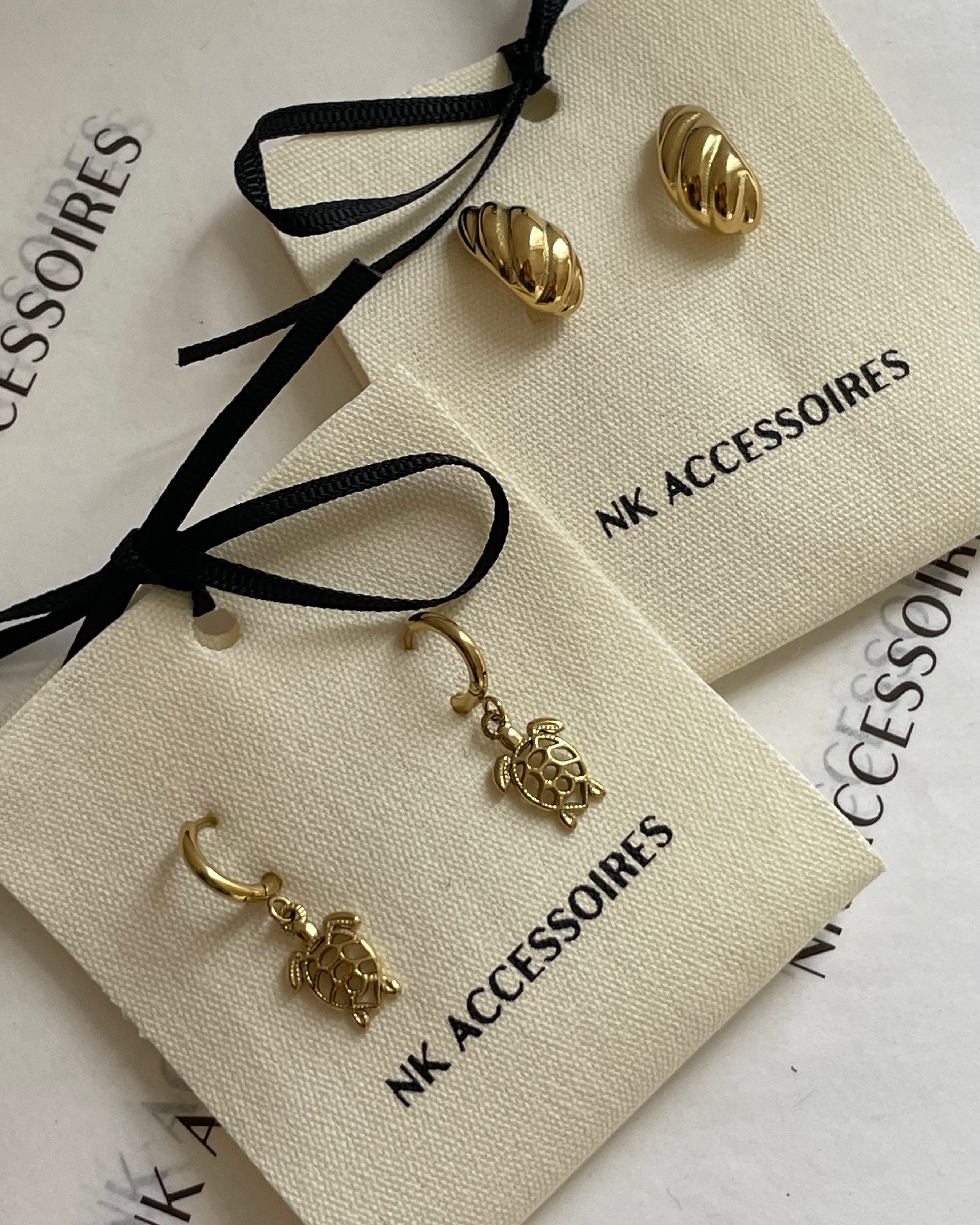 Kaplumbağa Halka Küpeler