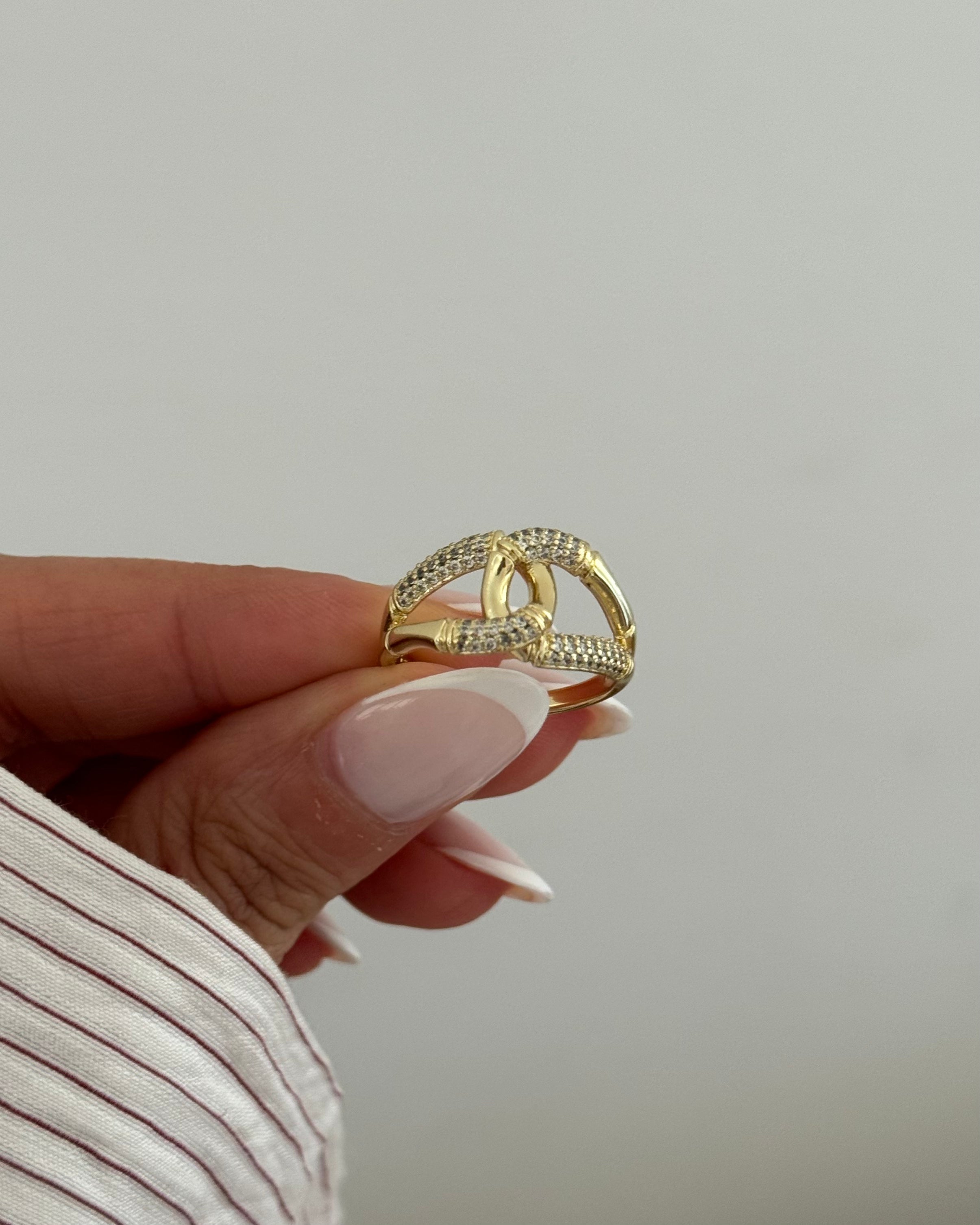 Ring VIP Wavy Shine -14K vergoldet
