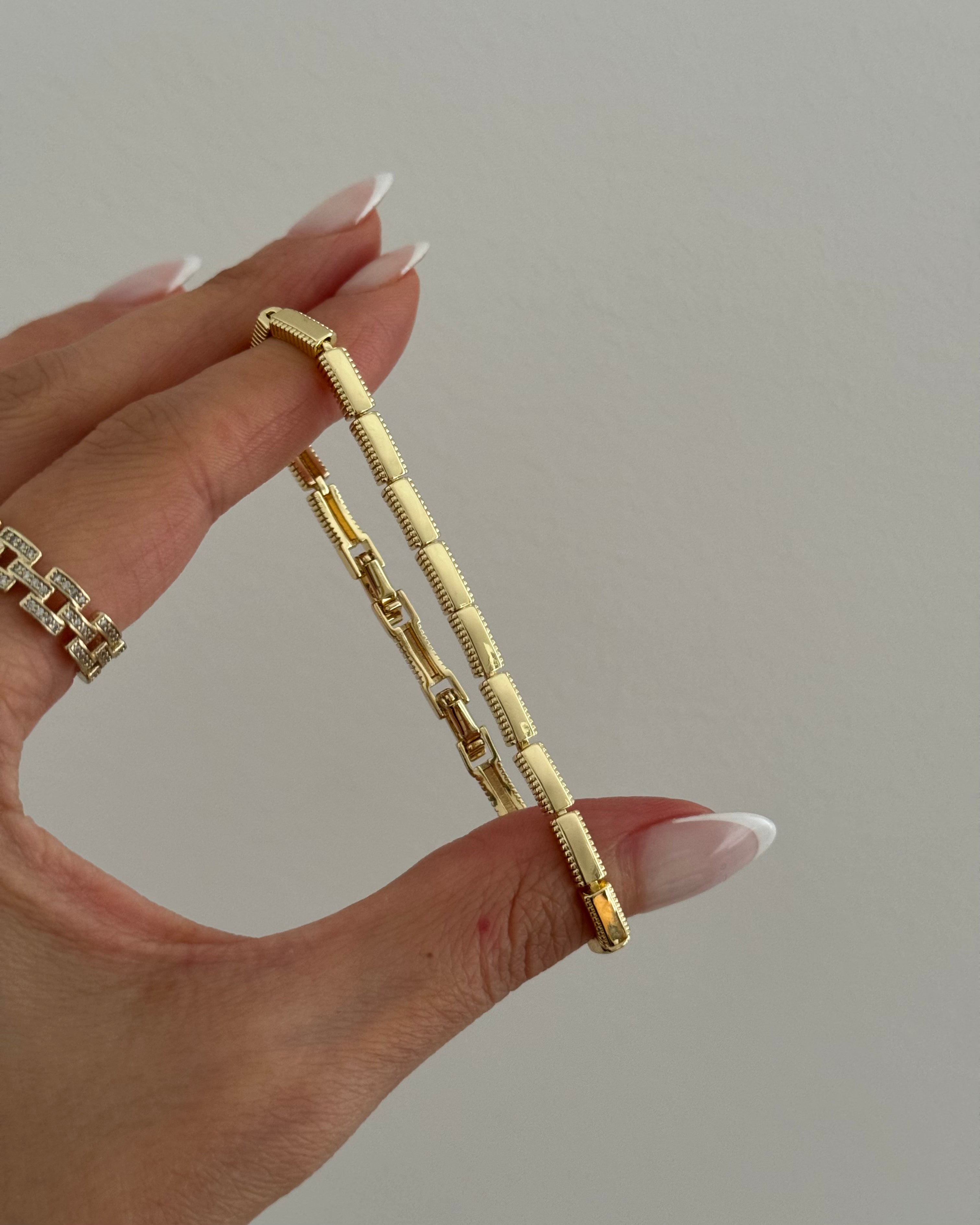 Armband VIP Golden Lin Chic -14K vergoldet