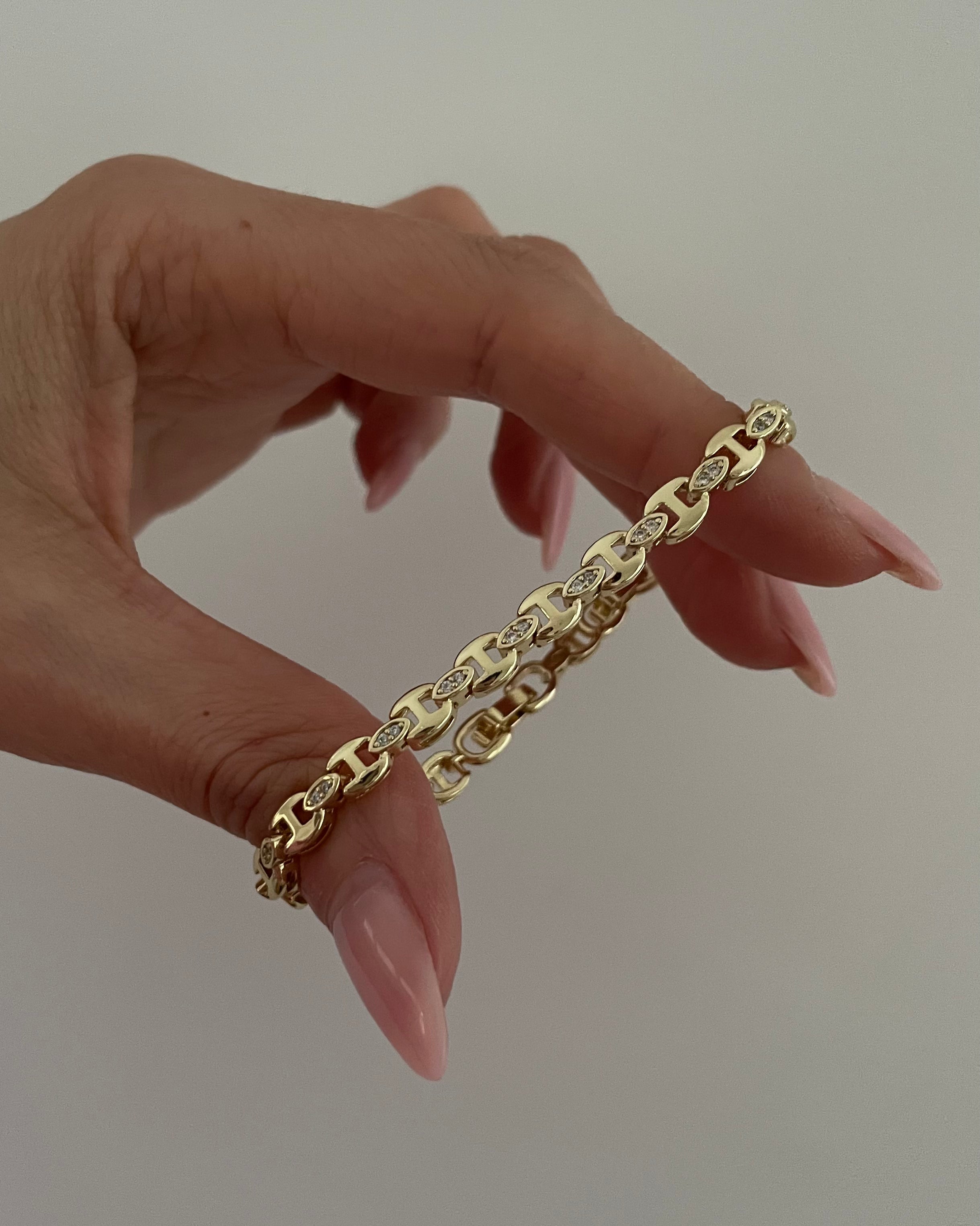 Armband VIP Mini DD -14K vergoldet