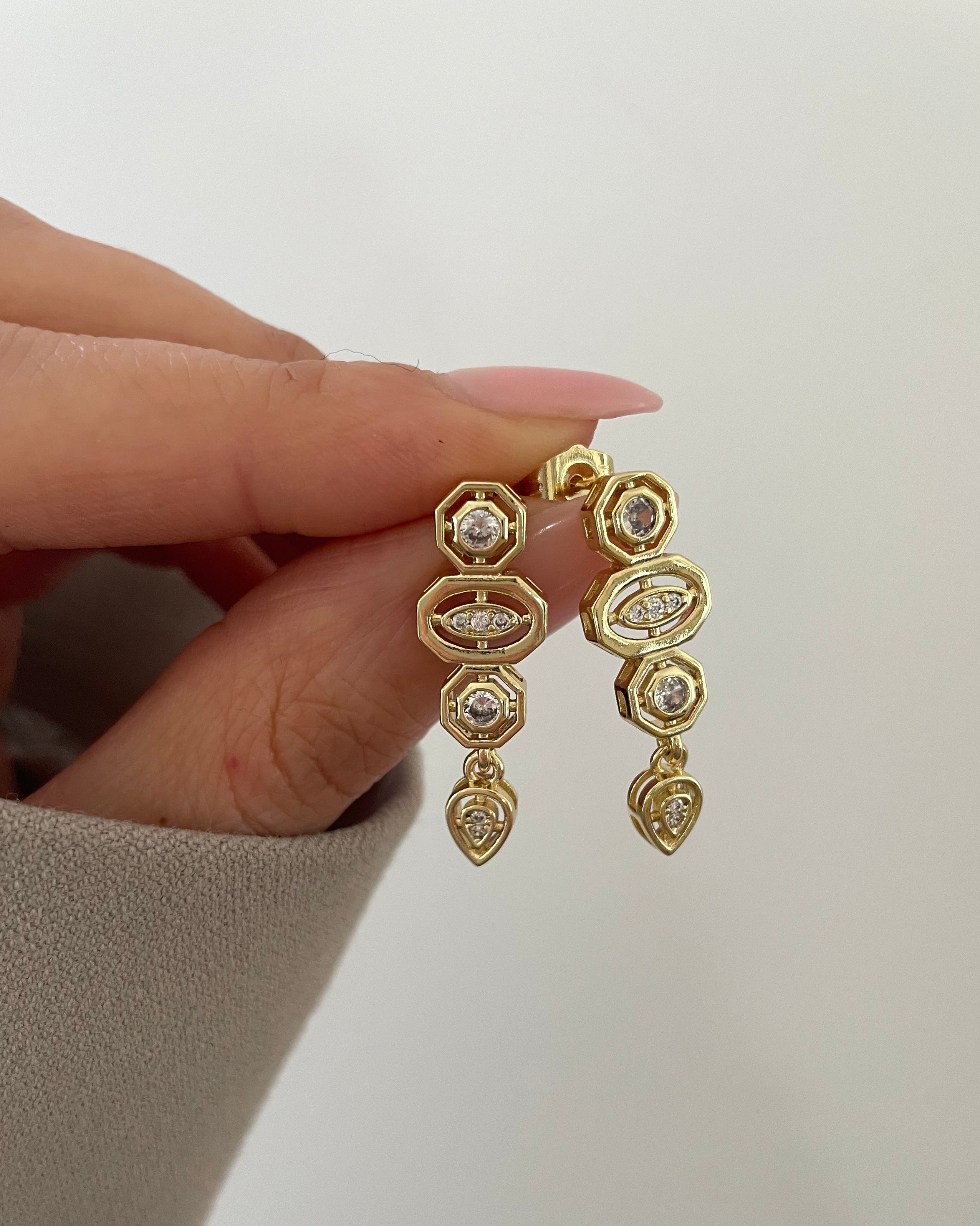 Ohrringe VIP Aura -14K vergoldet