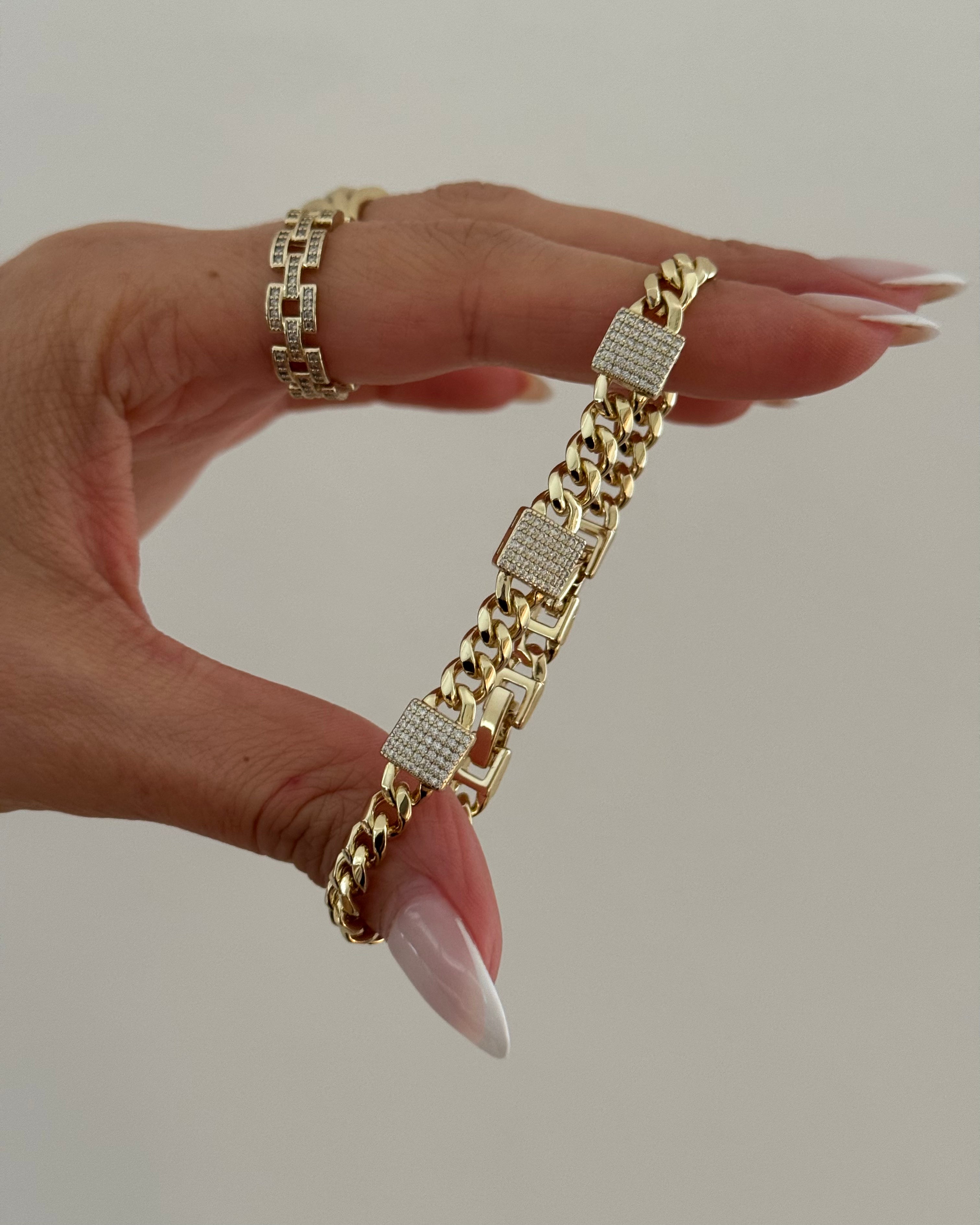 Armband VIP Lux Cube -14K vergoldet