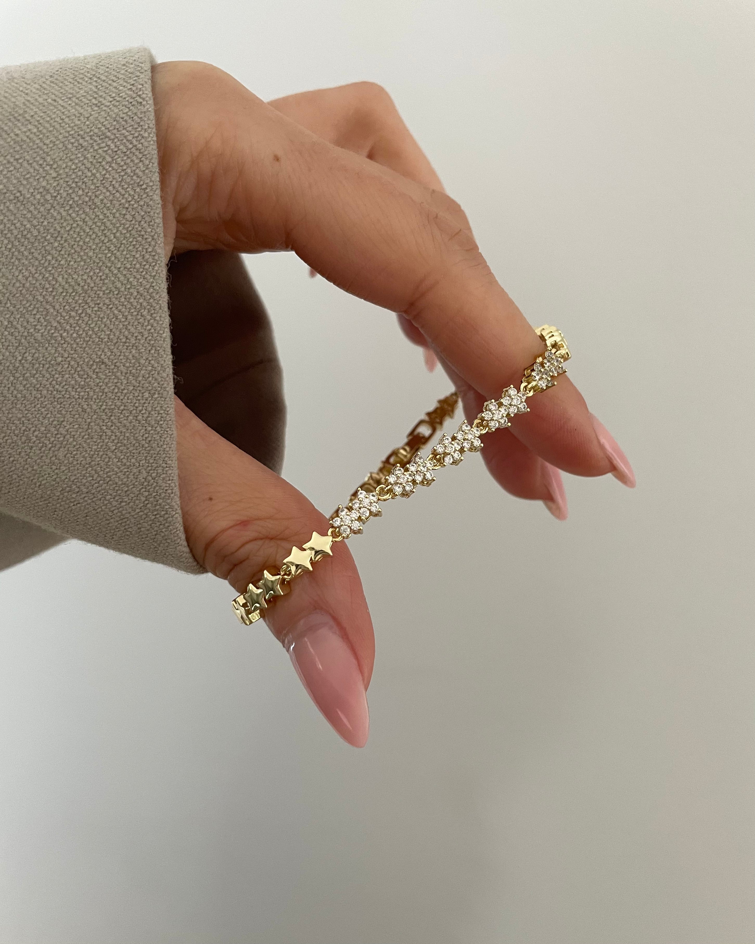 Armband VIP Star Flower -14K vergoldet