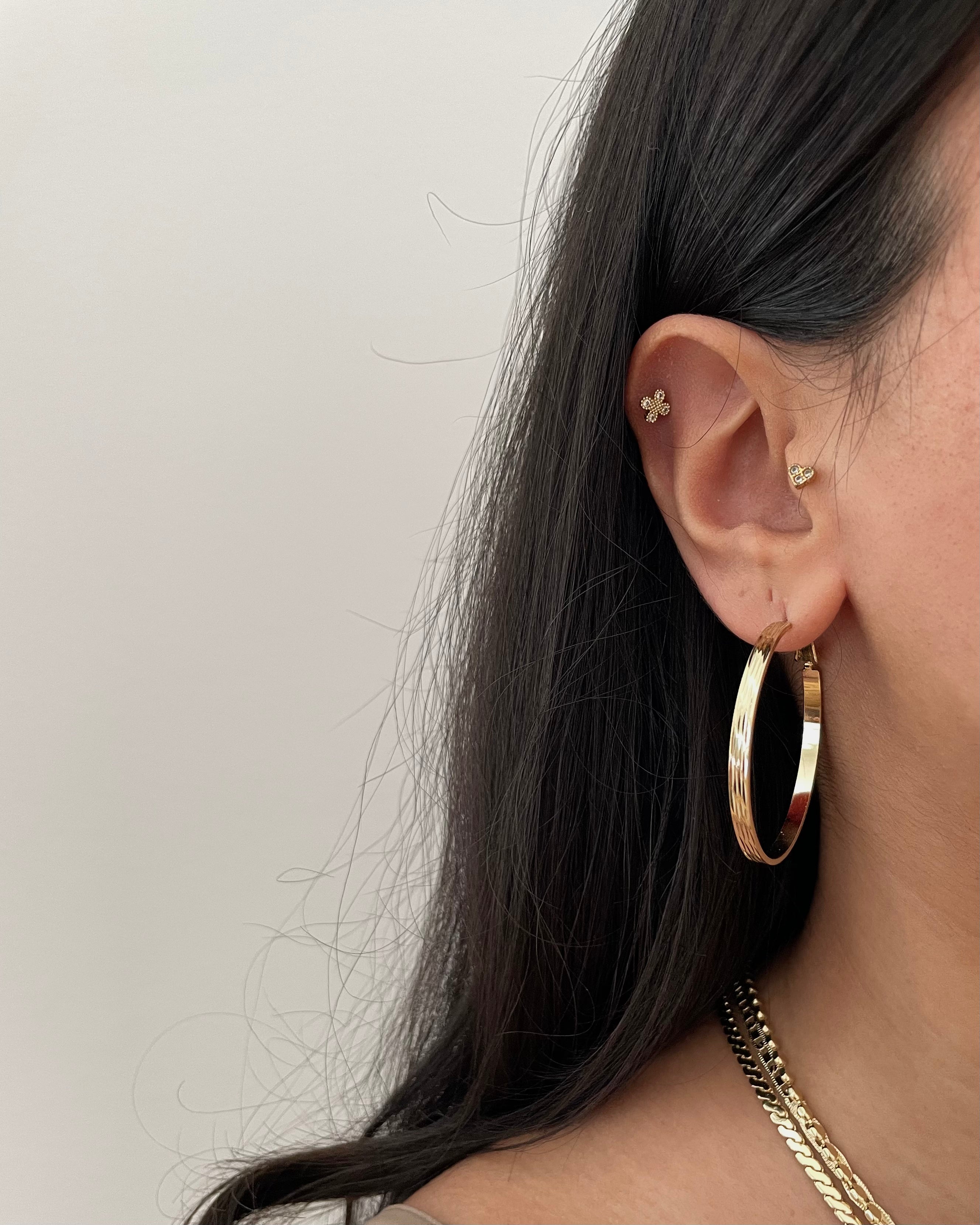 Creolen VIP Classic Lux -14K vergoldet