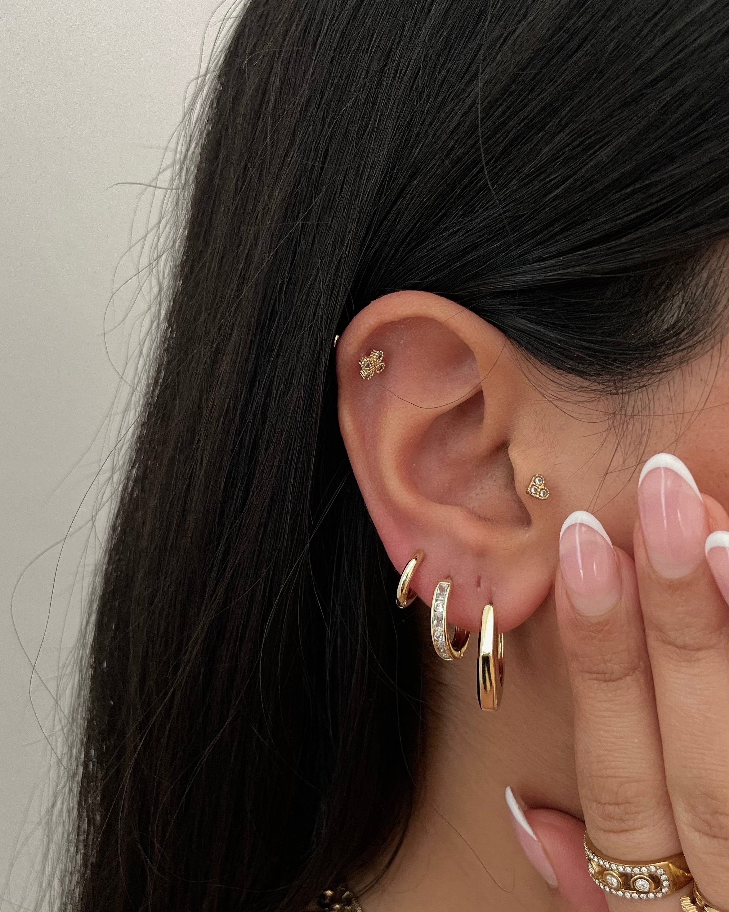 Creolen VIP Glam -14K vergoldet