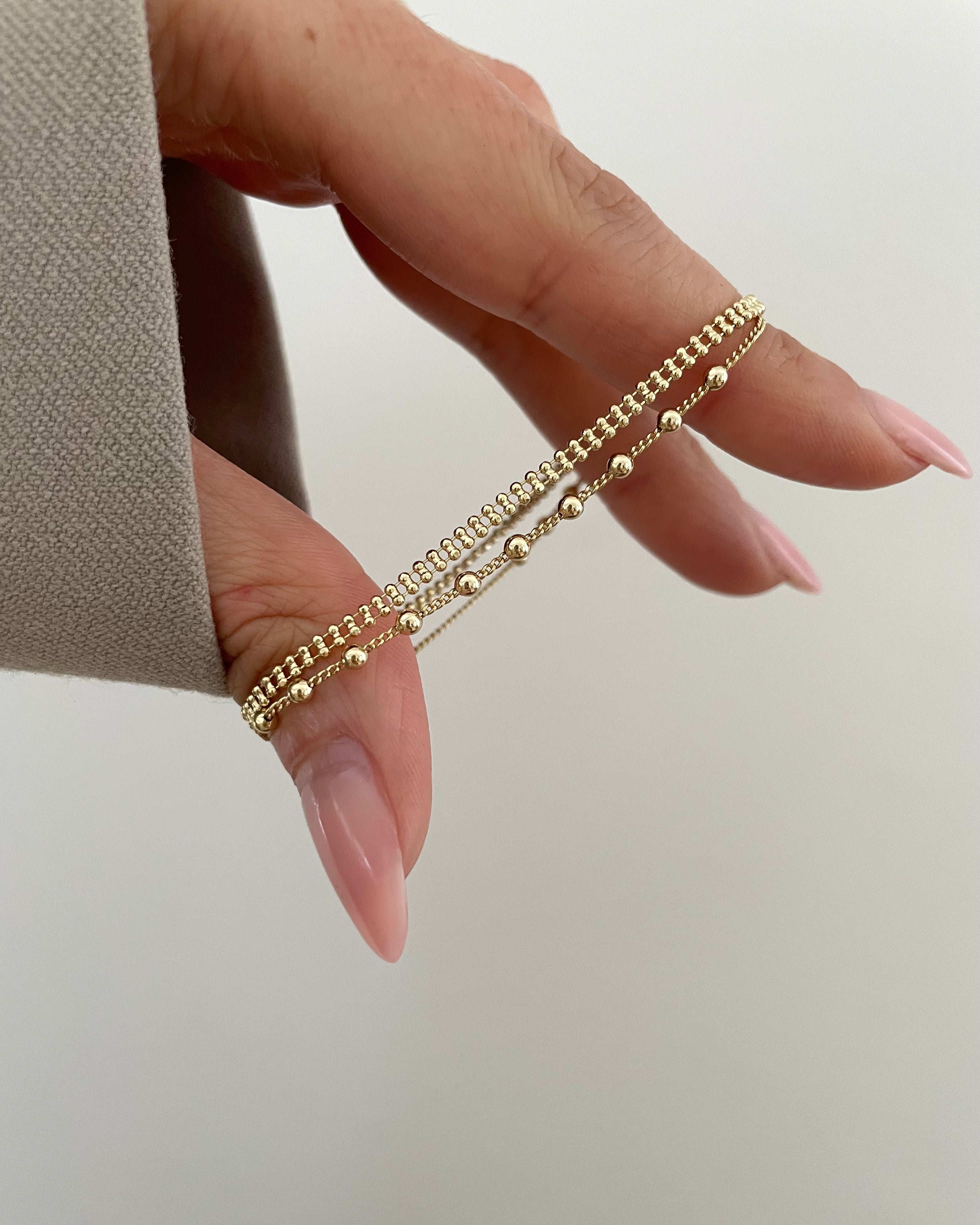 Armband VIP Fine Layer Dots - 14K vergoldet