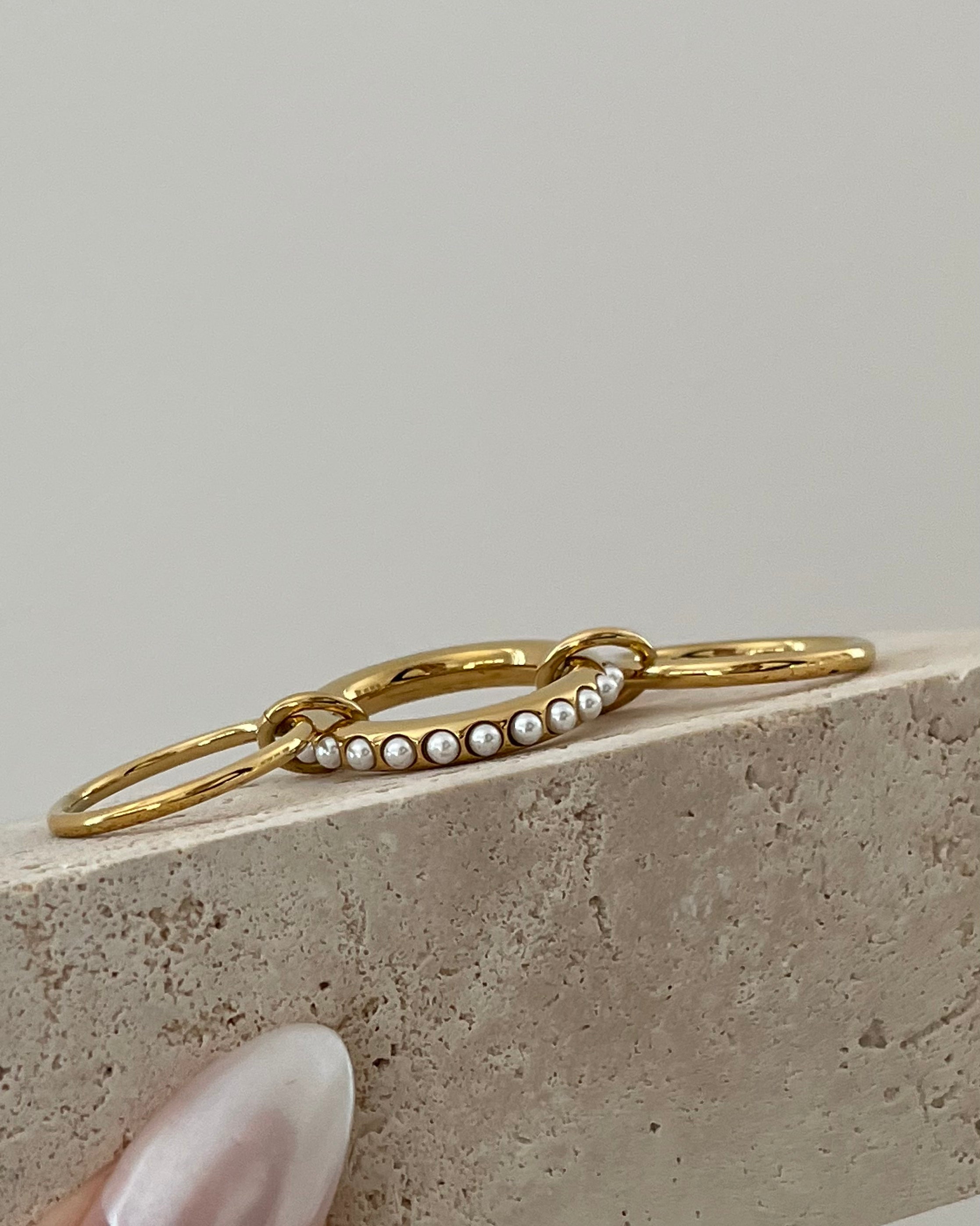 Ring Pave Pearl