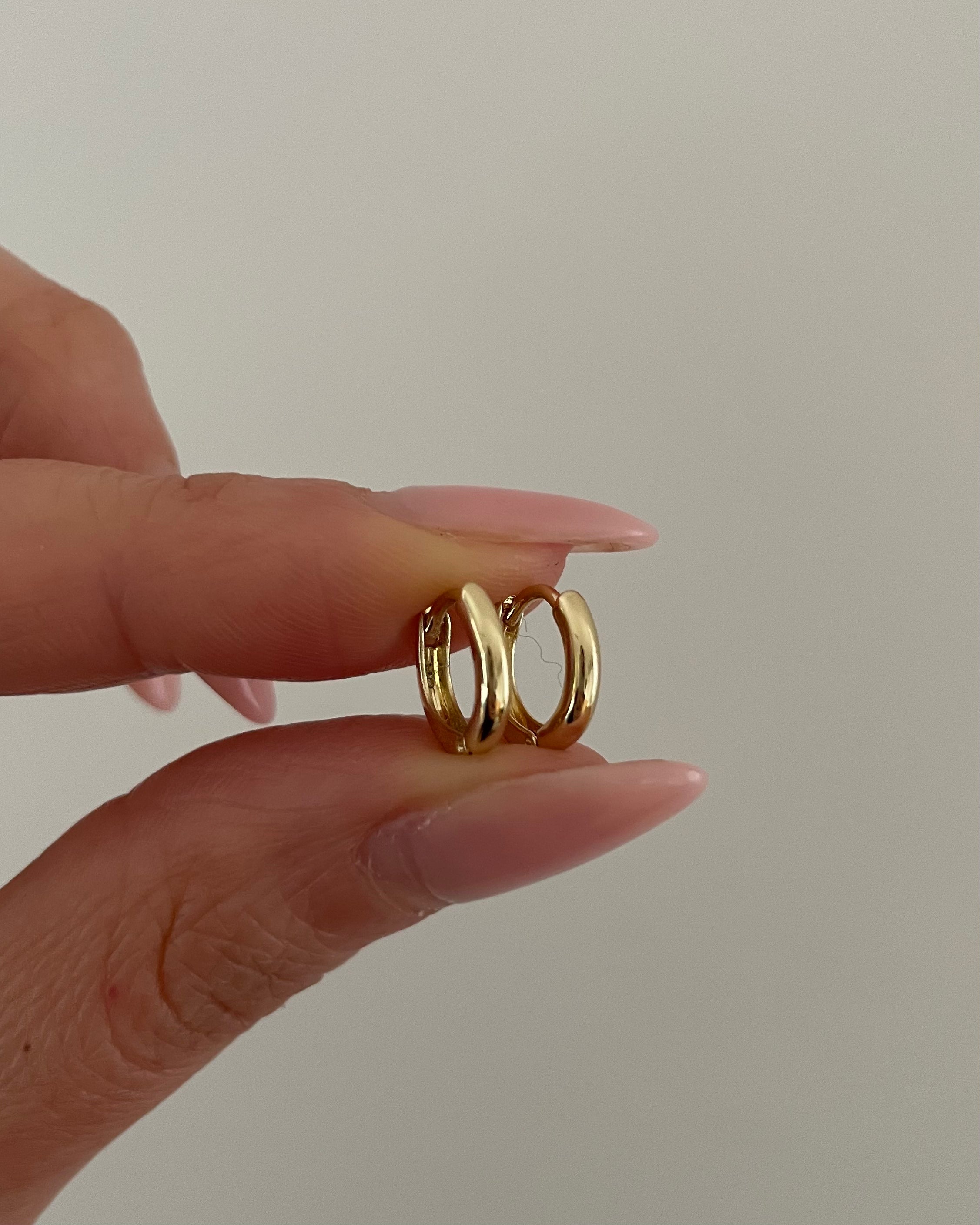 Creolen VIP Tiny Classic - 14K vergoldet