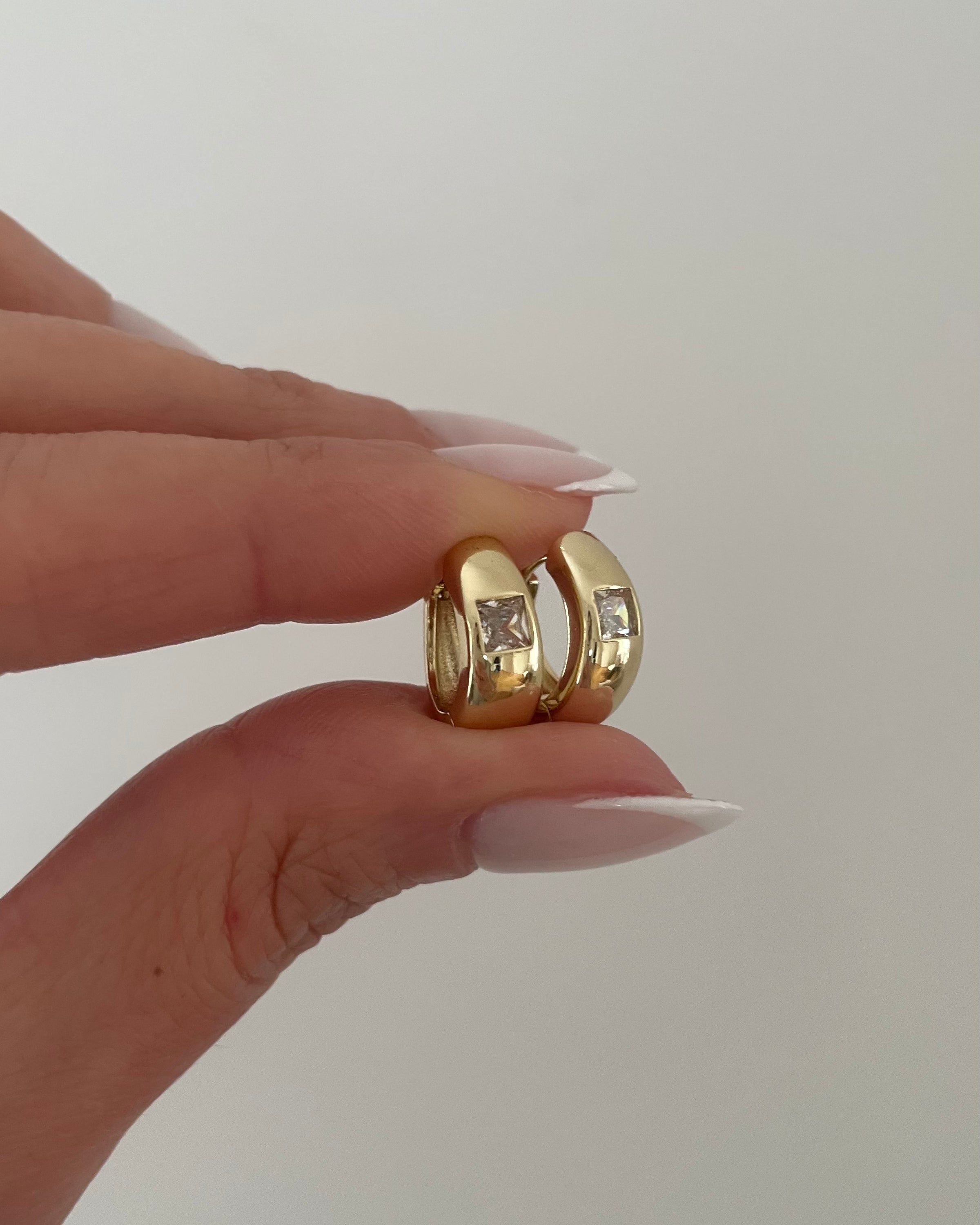 Creolen VIP Cube -14K vergoldet