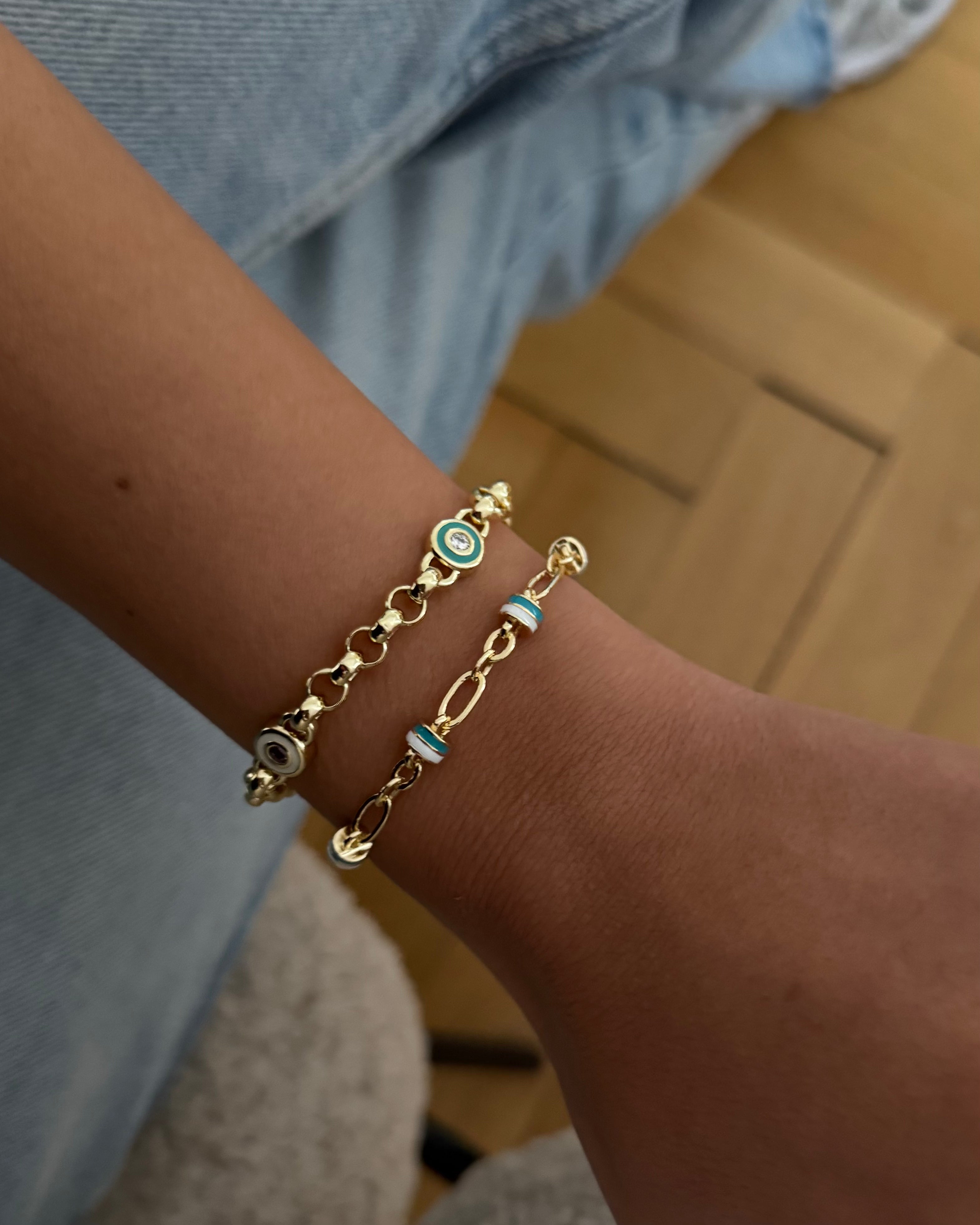 Armband VIP Cetas Emaille -14K vergoldet