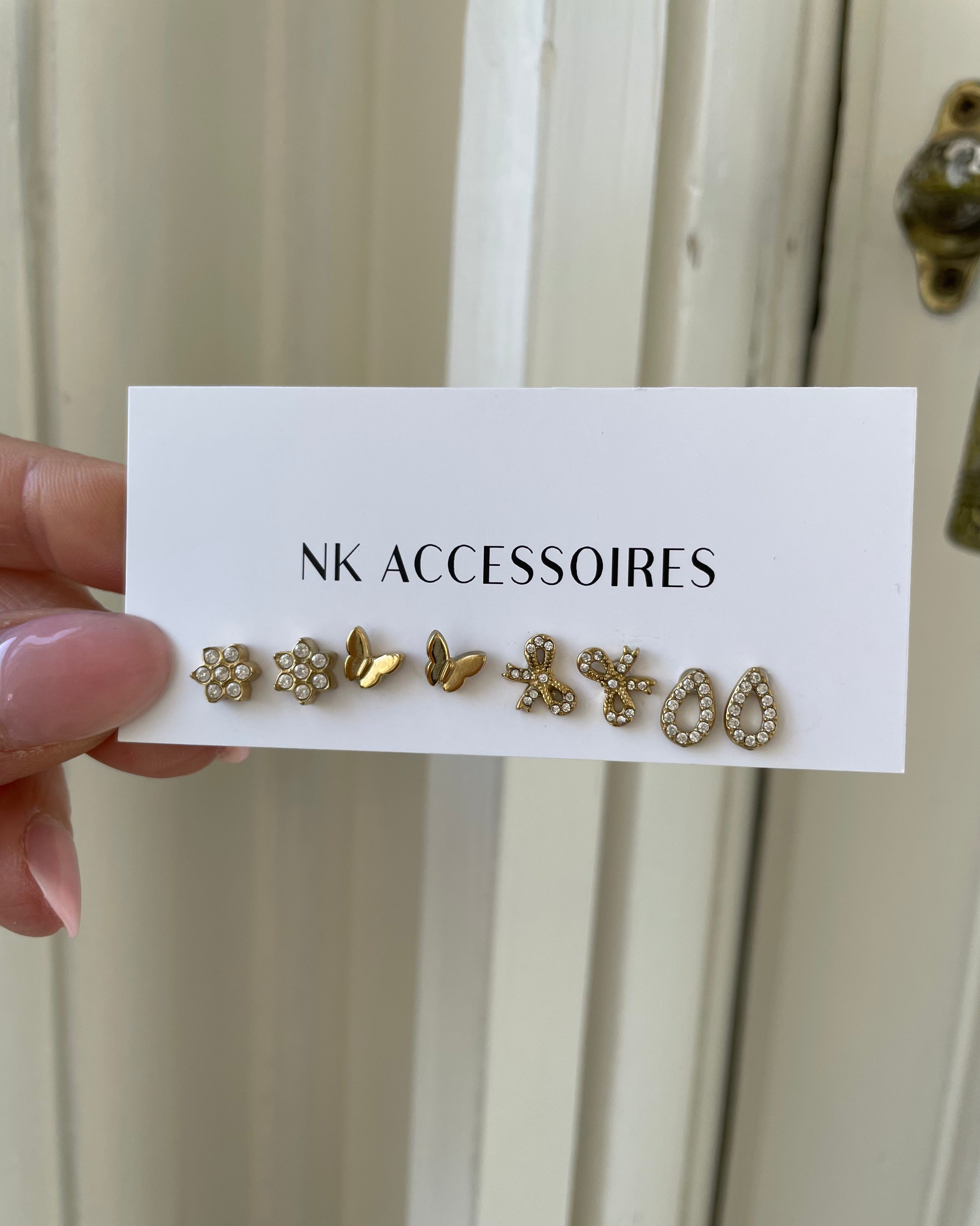 Ohrstecker Mini Bow Glitter