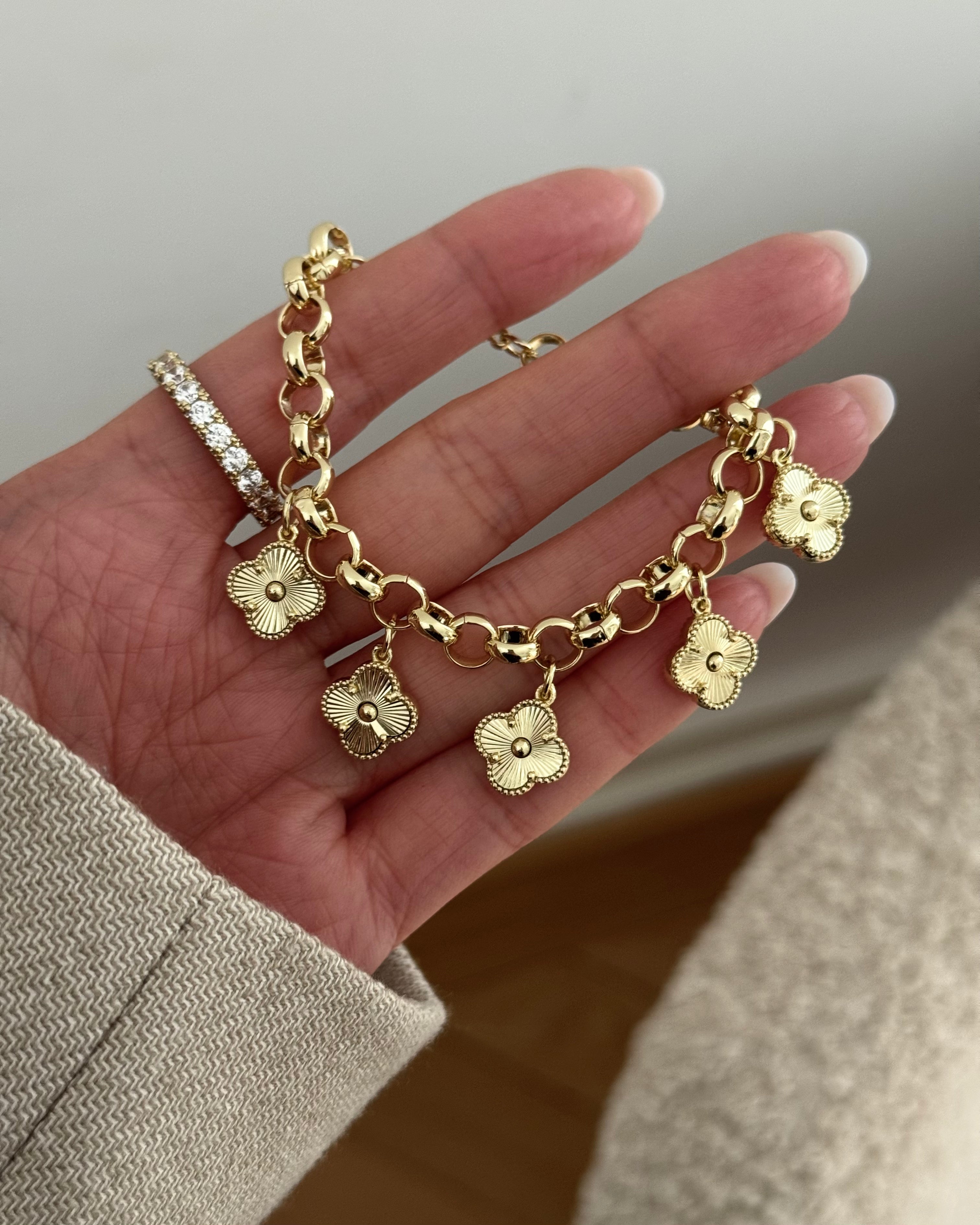 Armband VIP Cetas Clover -14K vergoldet