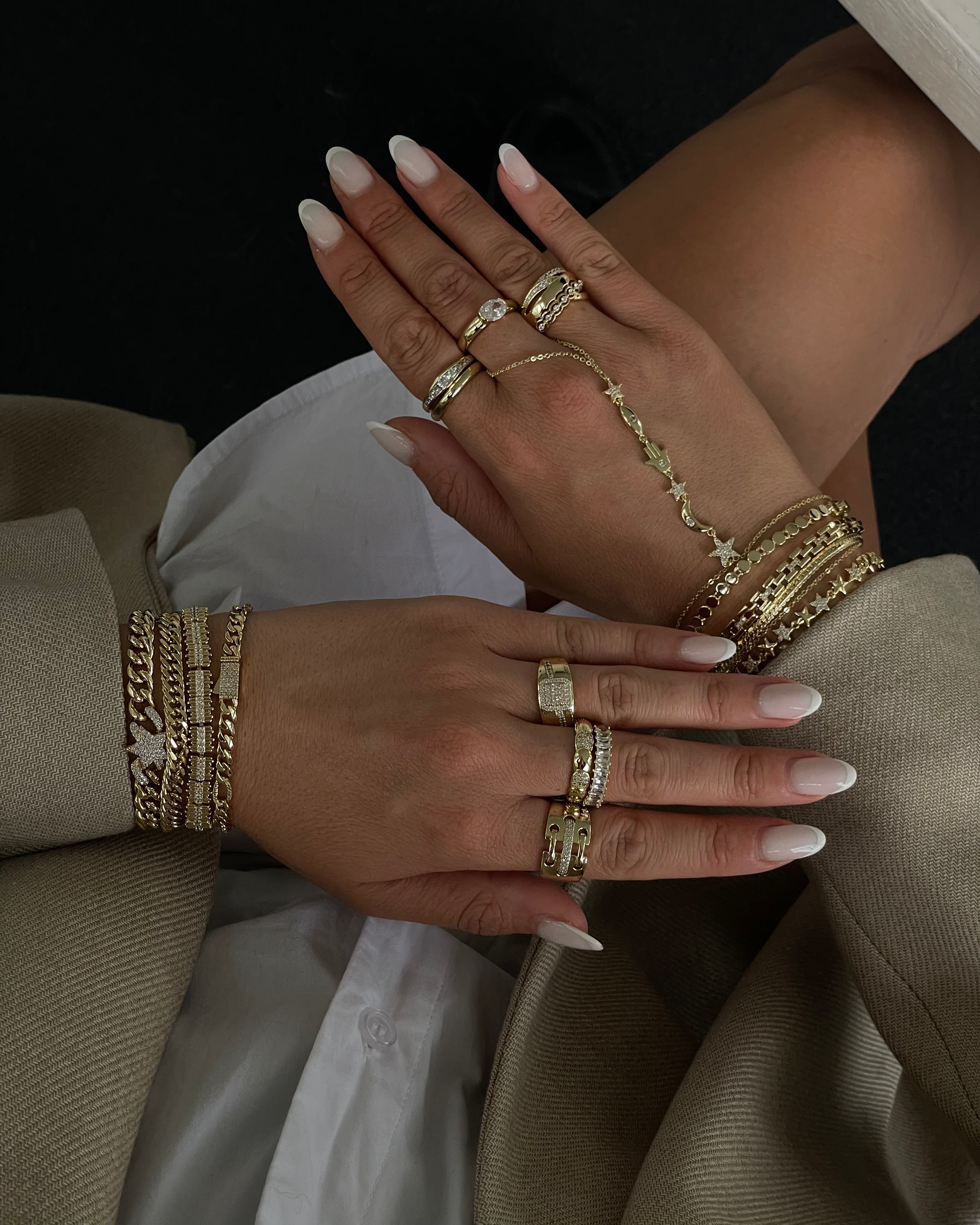 Ring VIP Icon Chain -14K vergoldet