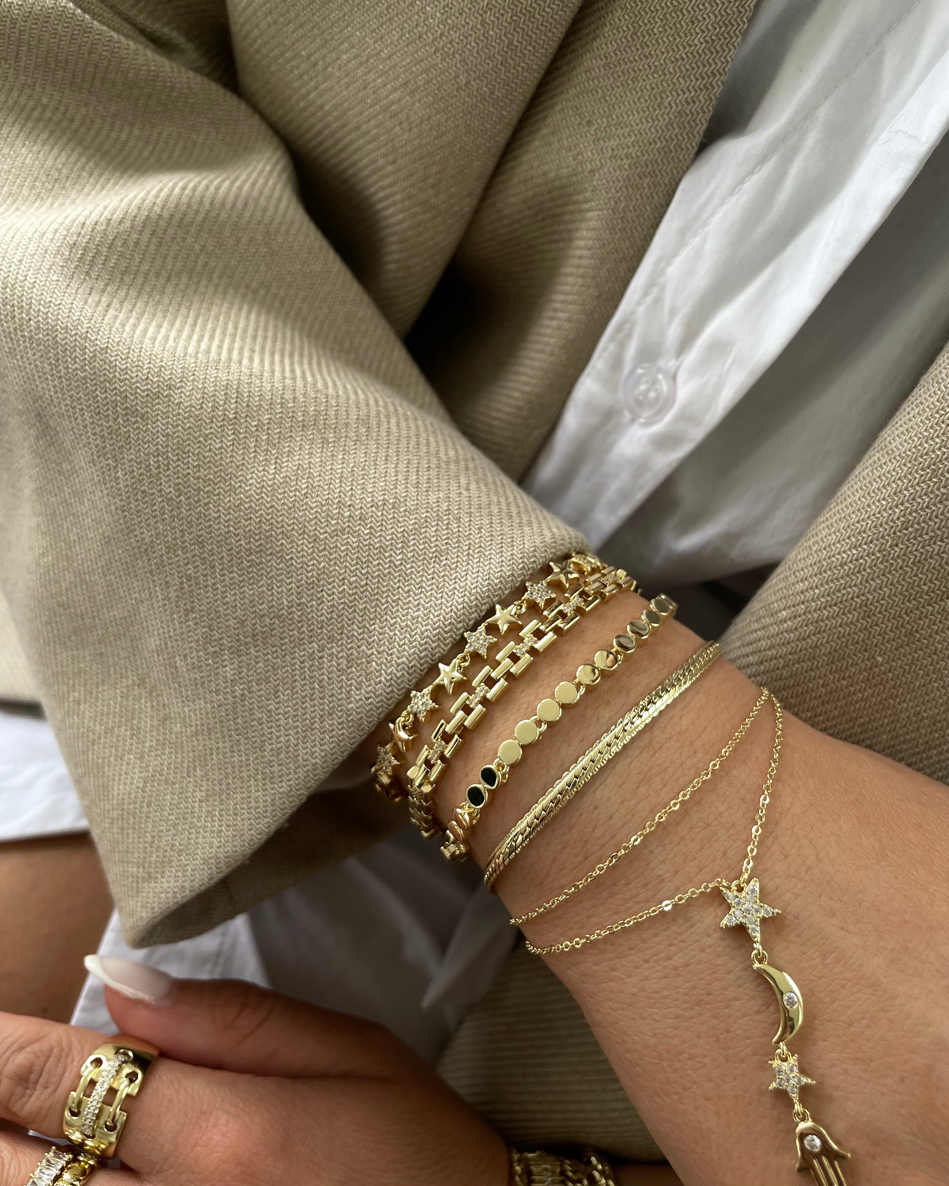 Armband VIP Stars -14K vergoldet