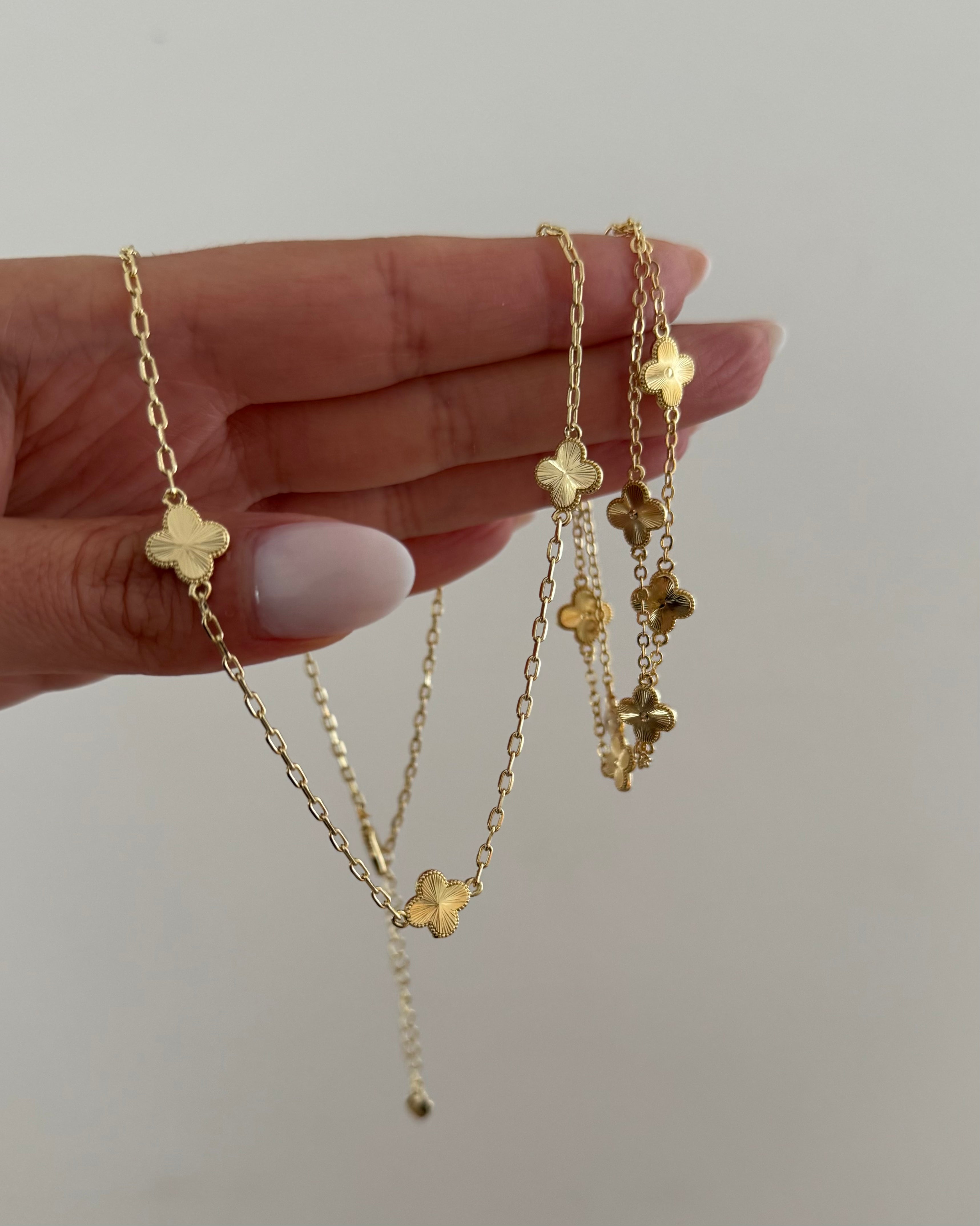 Armband VIP Fine Layer Clover -14K vergoldet