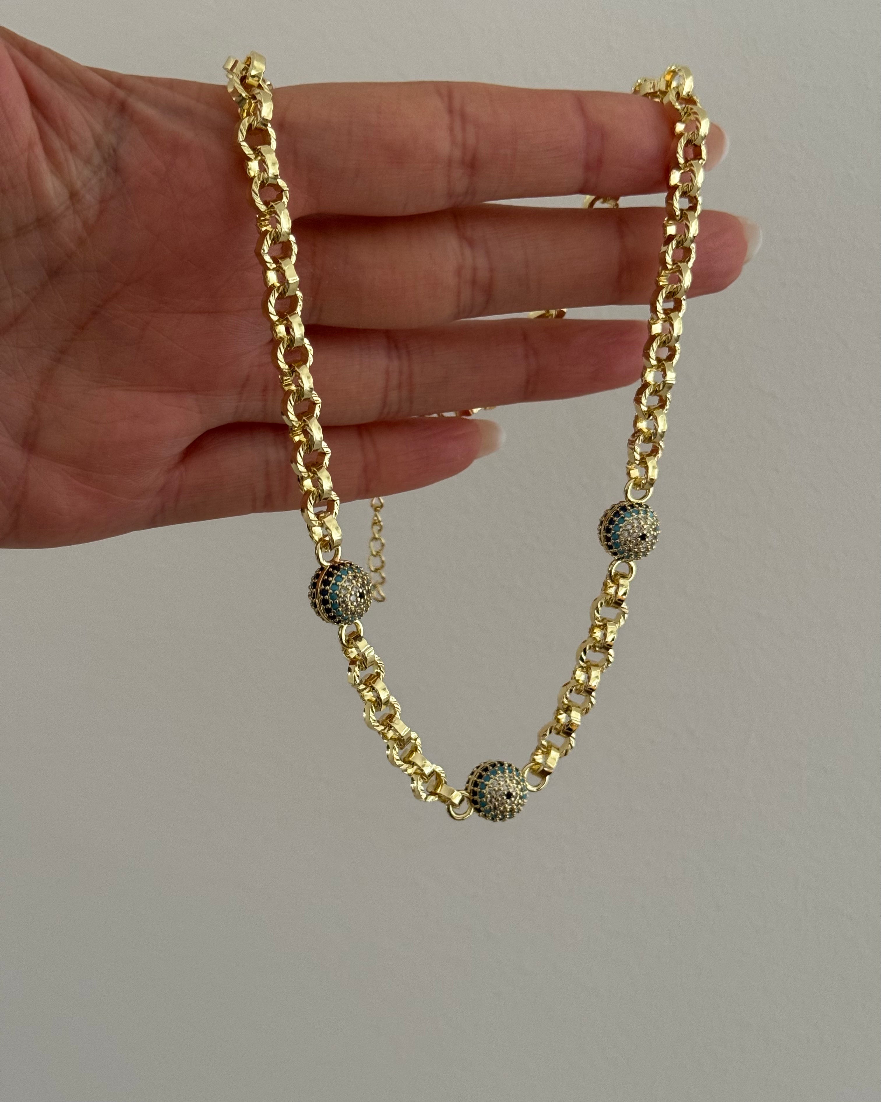 Kette VIP Nazar -14K vergoldet