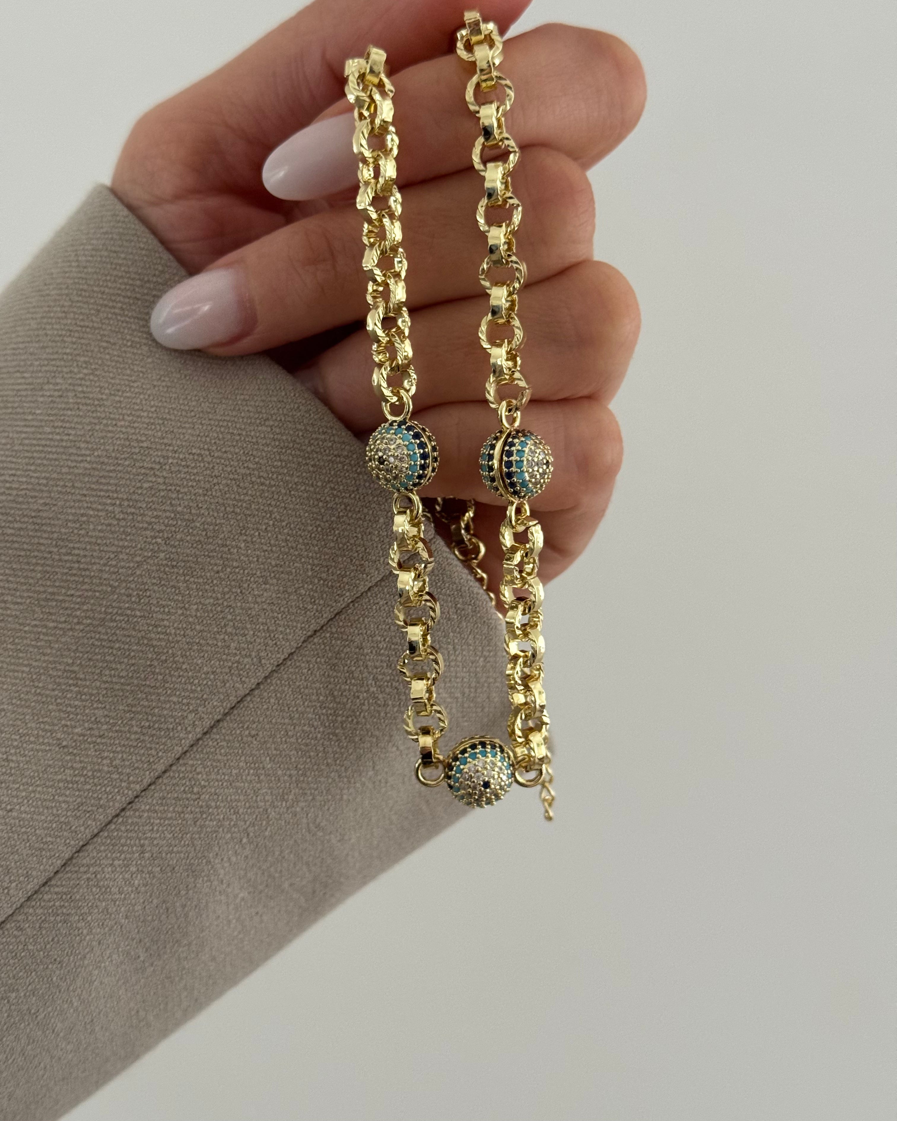 Kette VIP Nazar -14K vergoldet