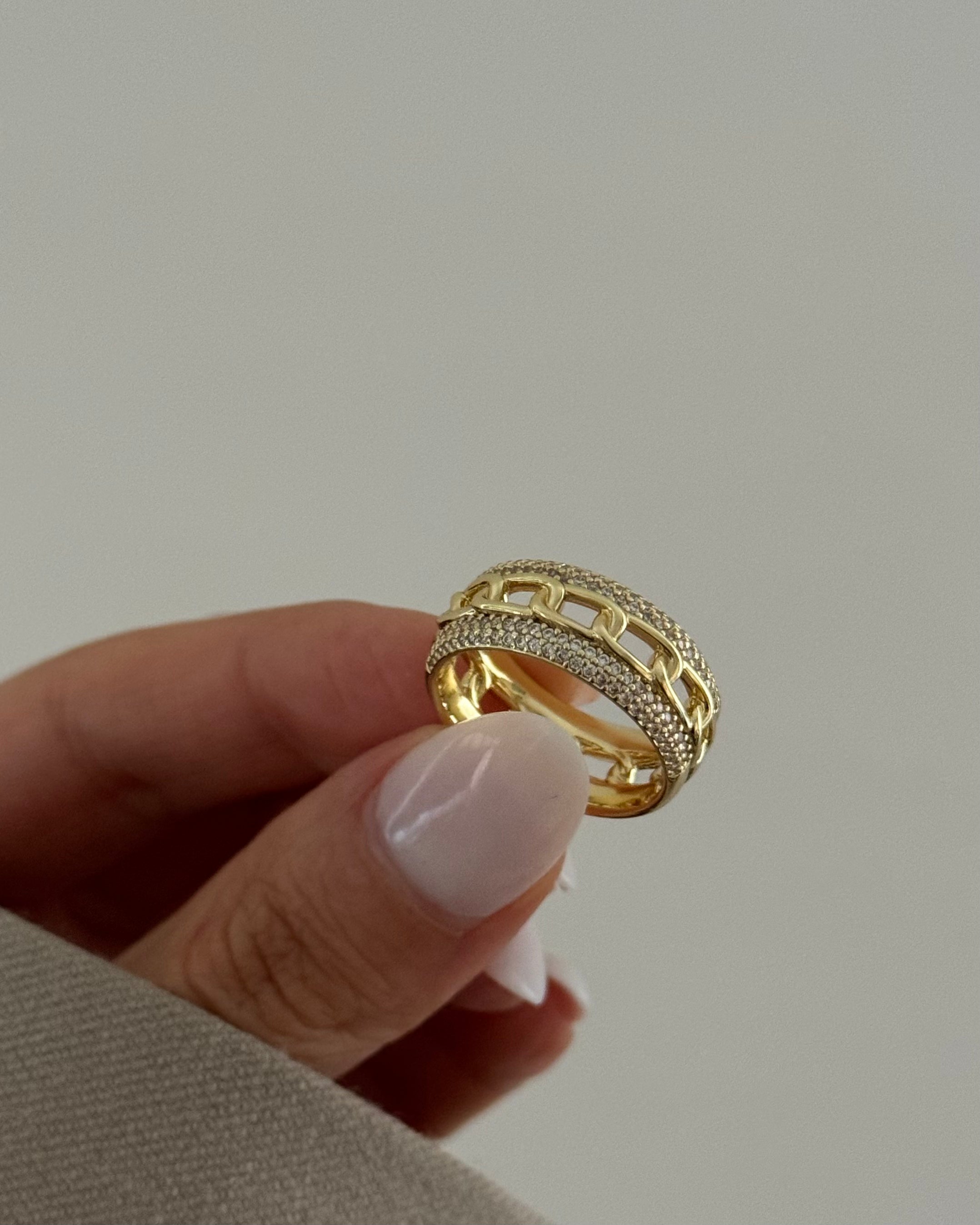 Ring VIP Lux Chain -14K vergoldet