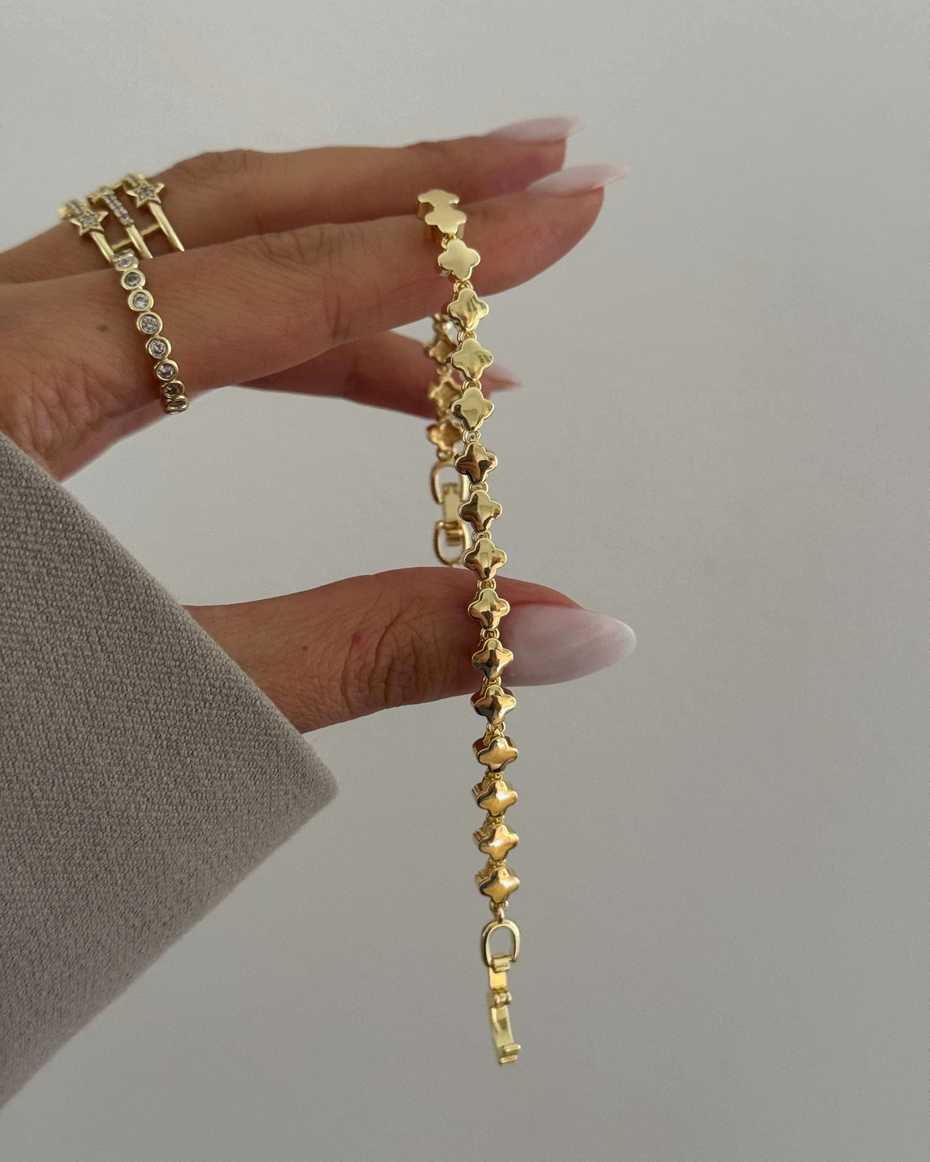 Armband VIP Golden Clover -14K vergoldet