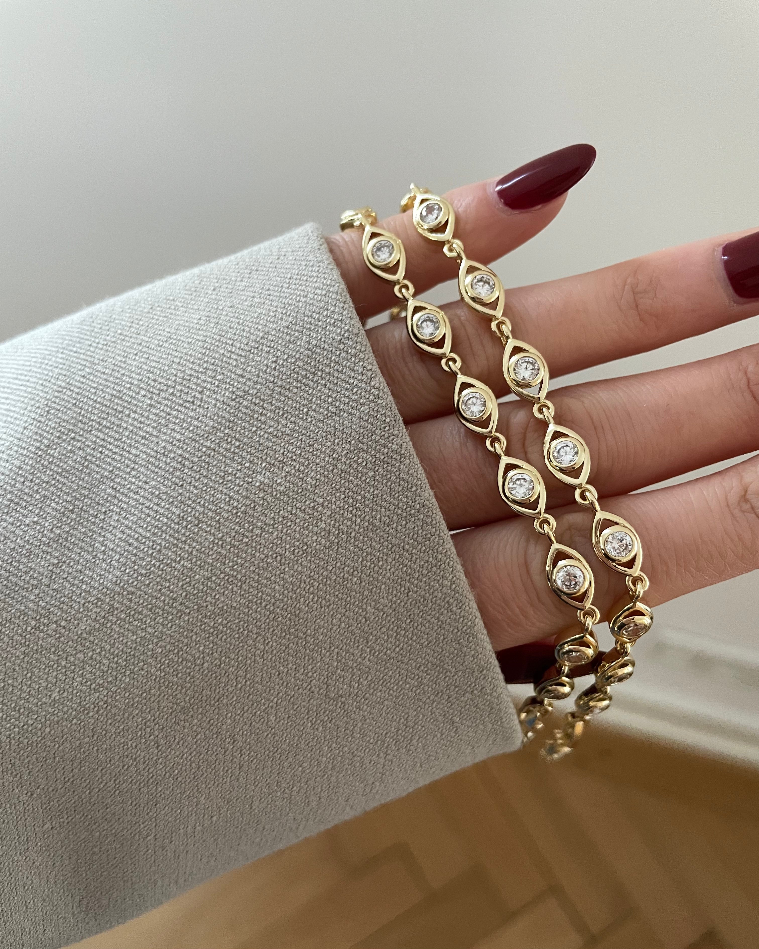 Armband VIP Eye - 14K vergoldet