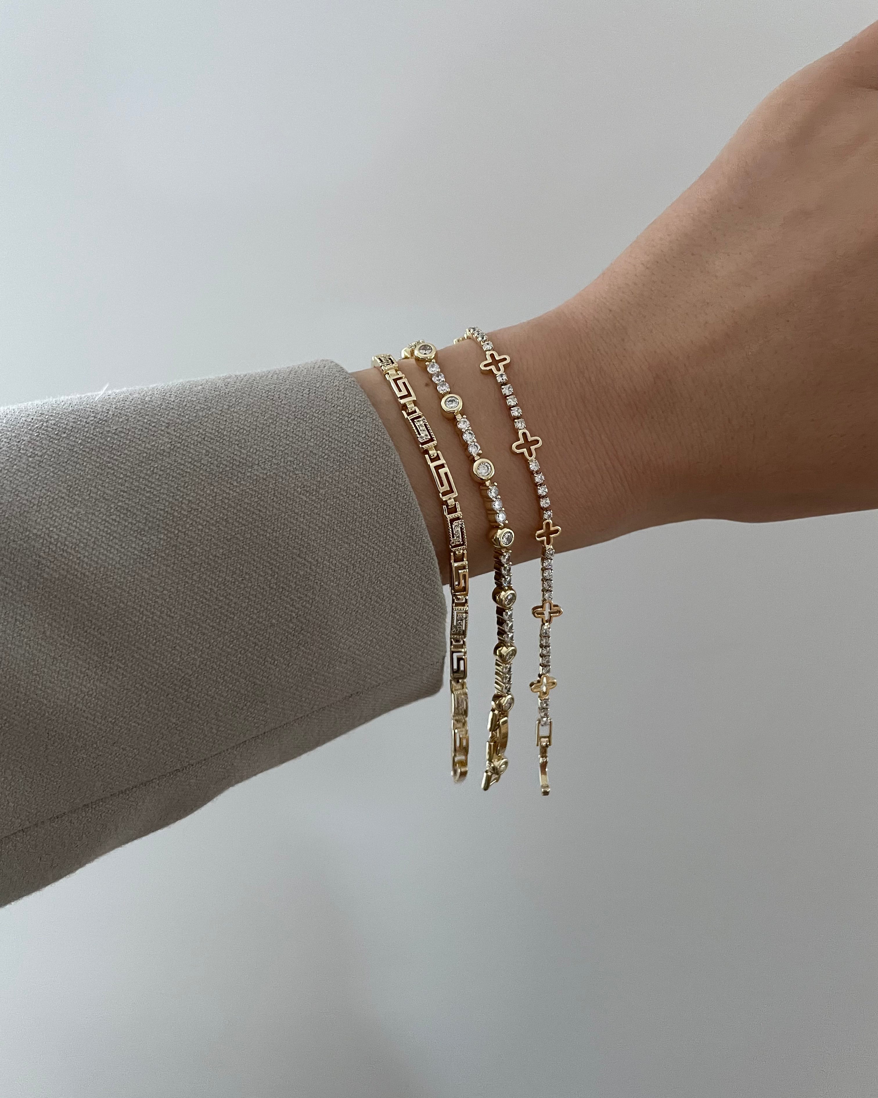 Armband VIP Shine Clover - 14K vergoldet