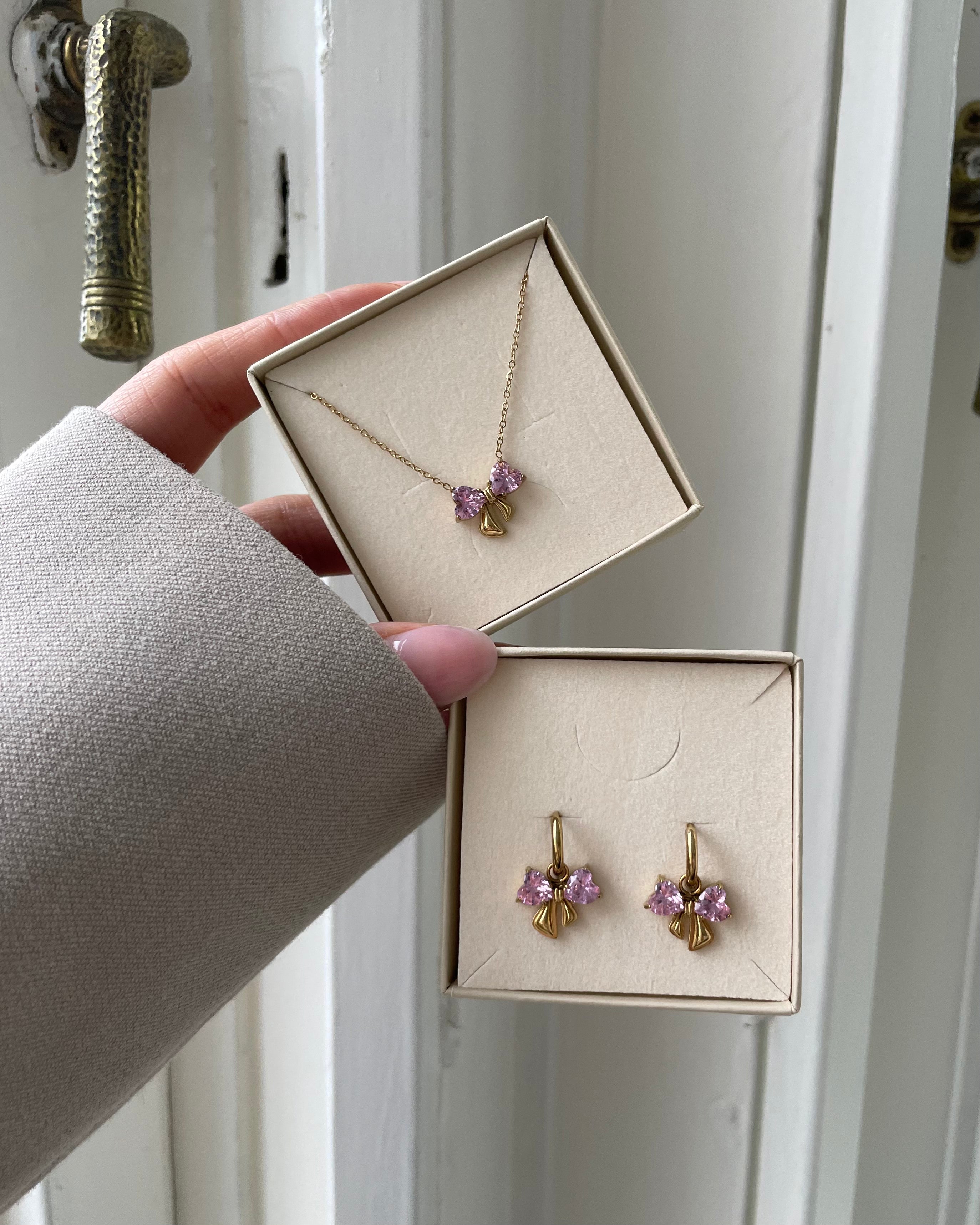 Kette Bow Shine Rosa