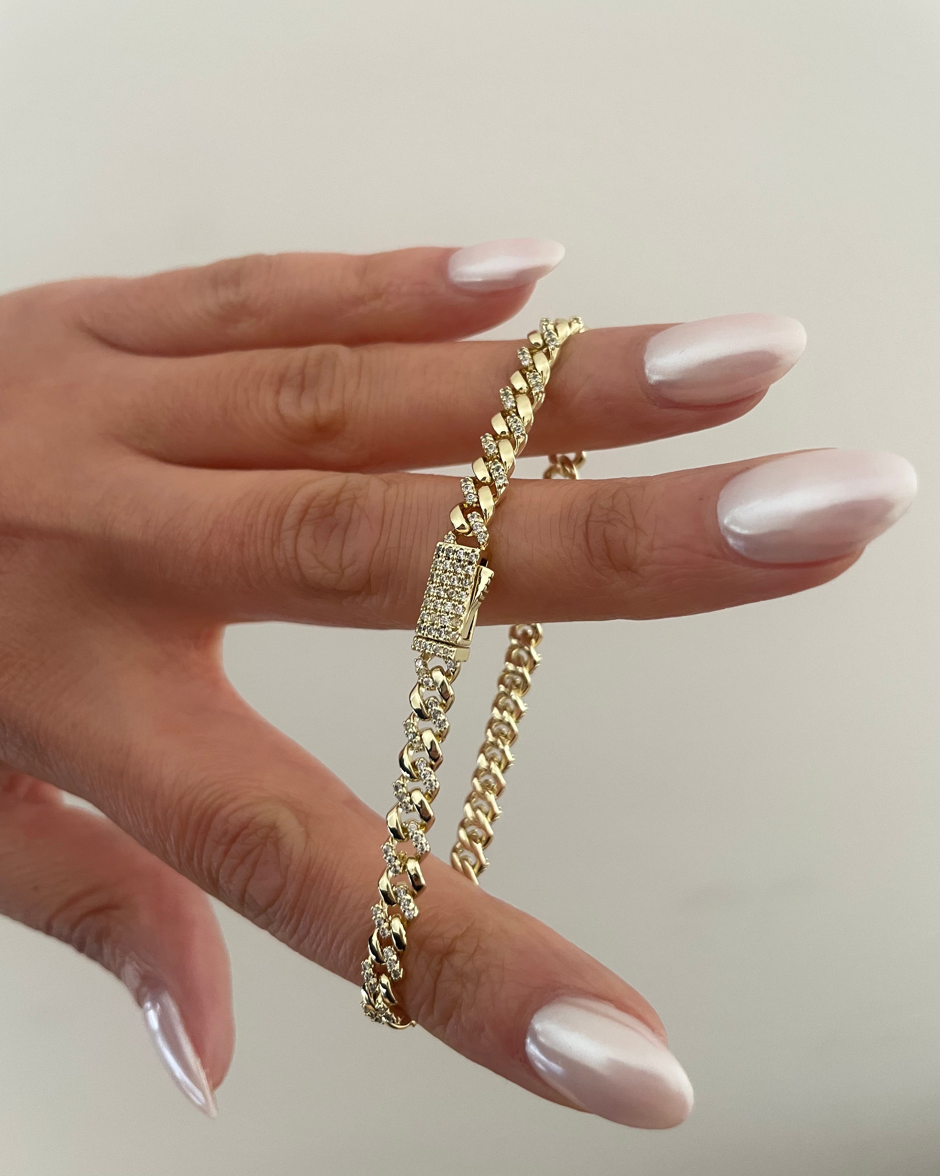 Armband Mini Gourmet Shine -14K vergoldet