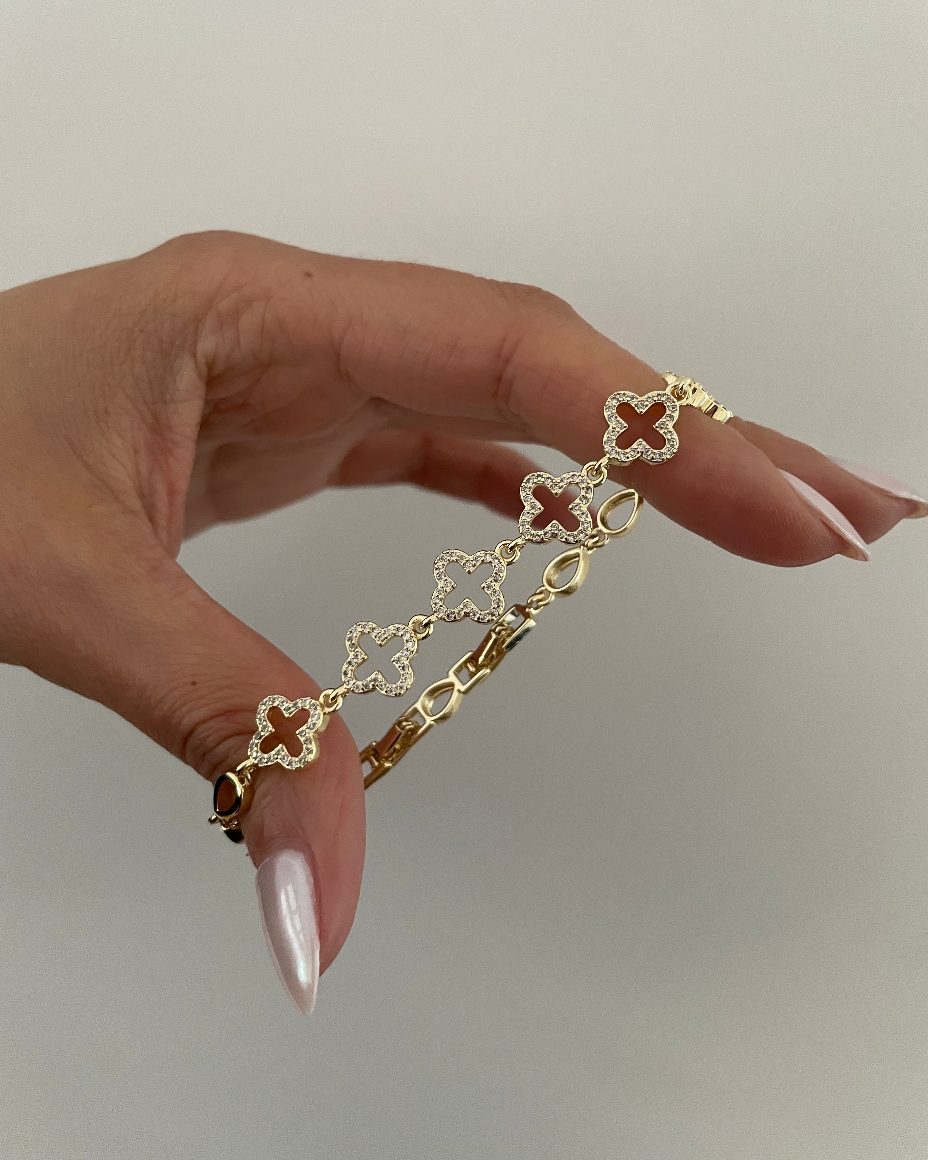 Armband VIP Elegance Clover -14K vergoldet