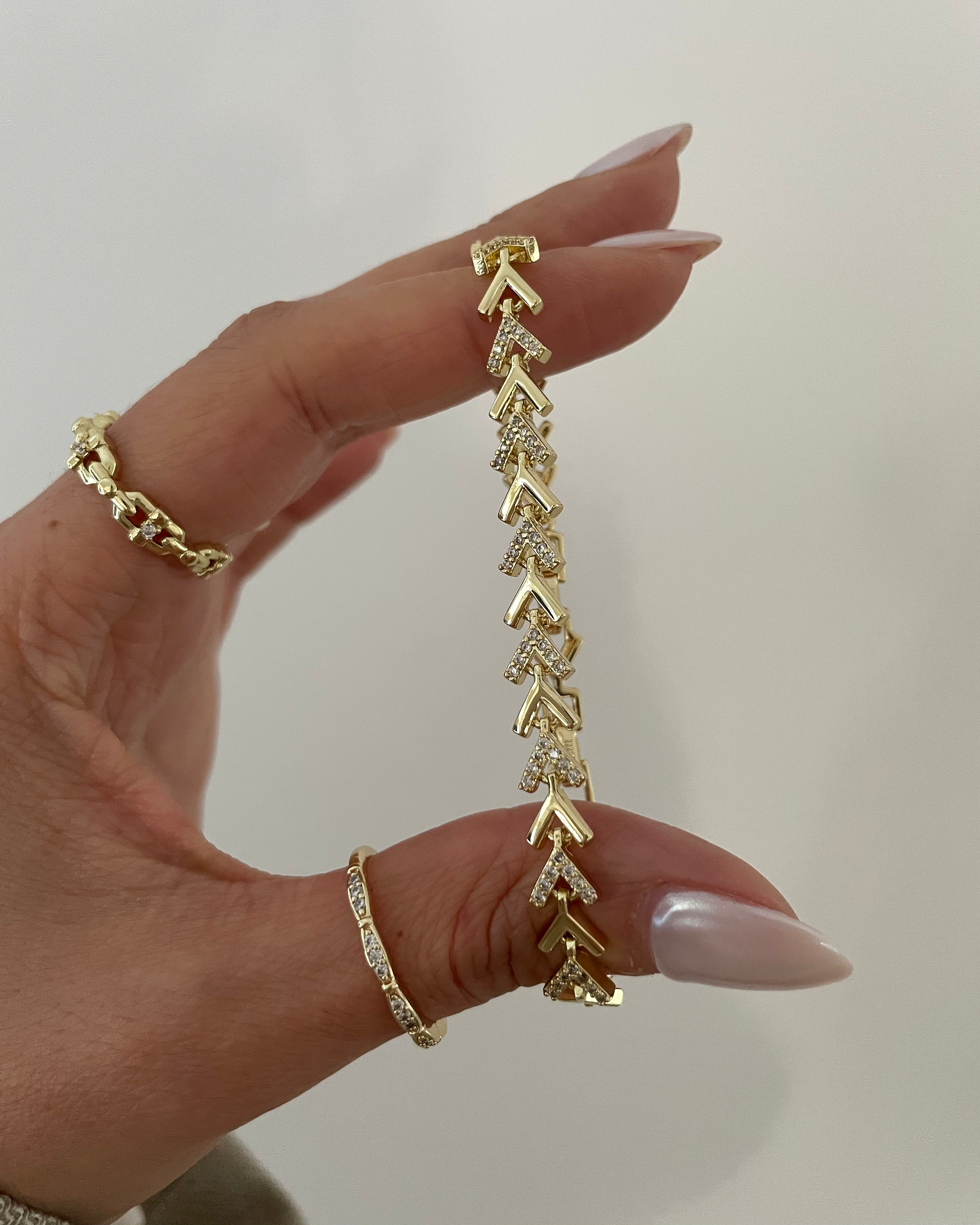 Armband VIP Arrow -14K vergoldet