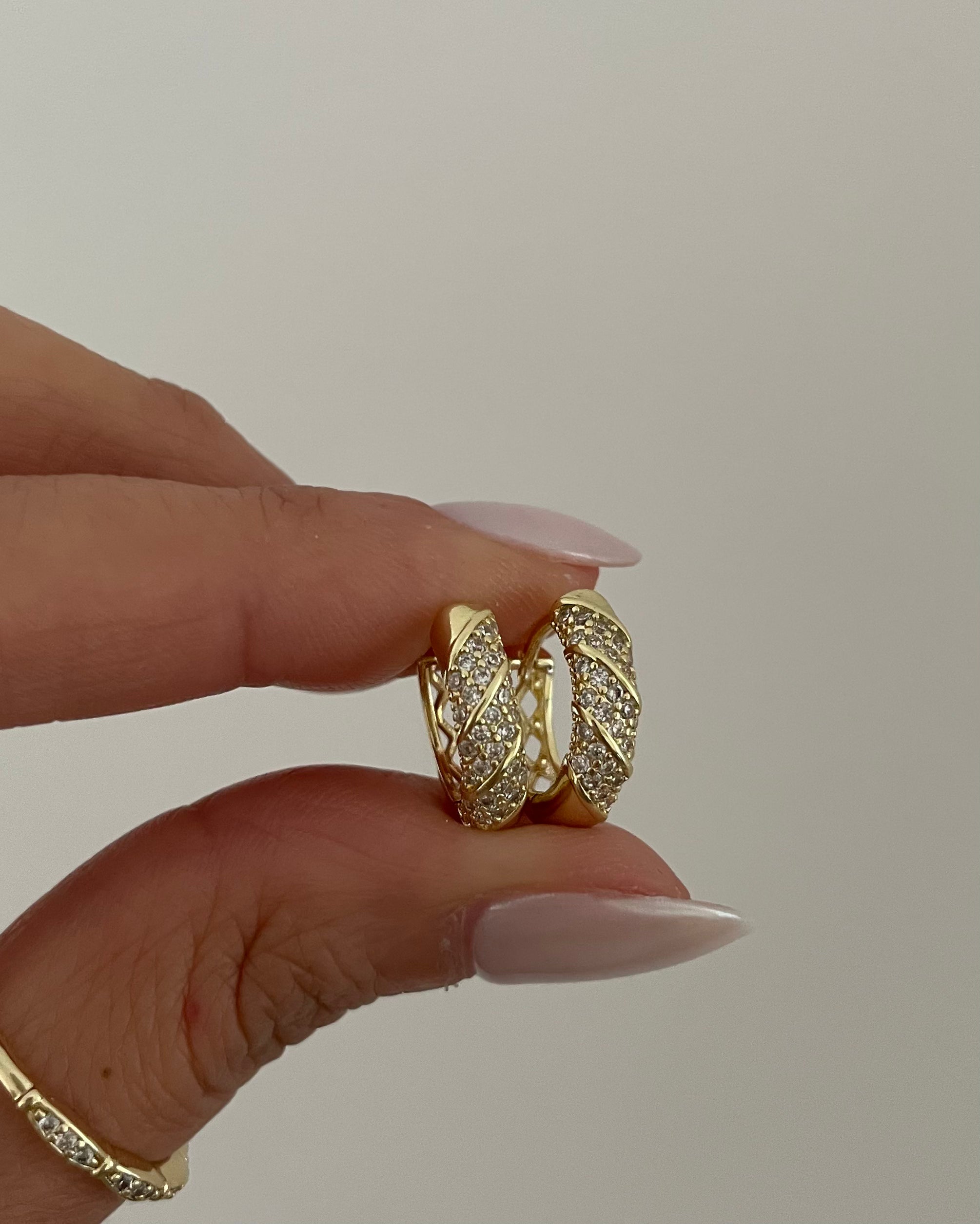 Creolen VIP Golden Curve -14K vergoldet
