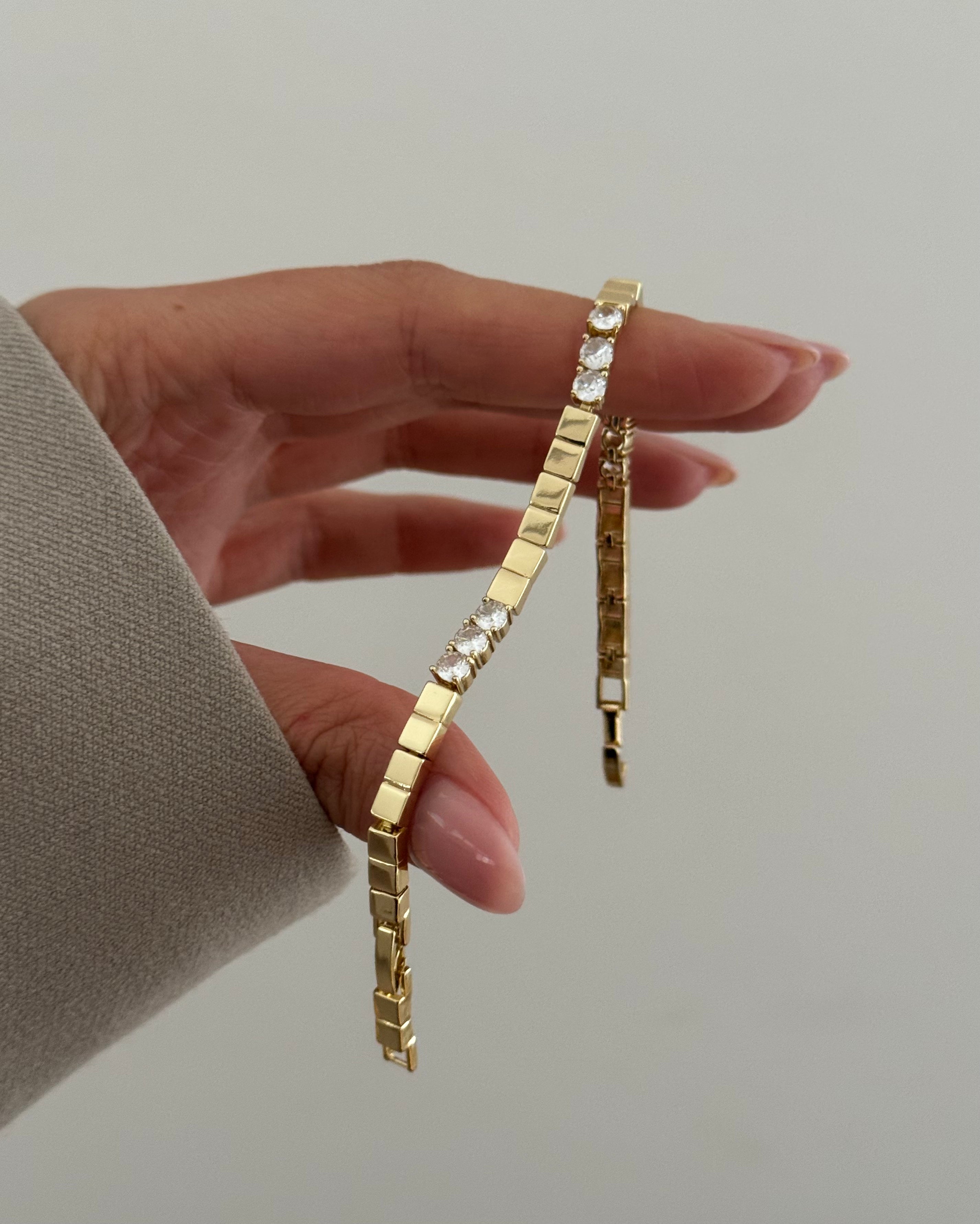 Armband VIP Cubic Shiny -14K vergoldet