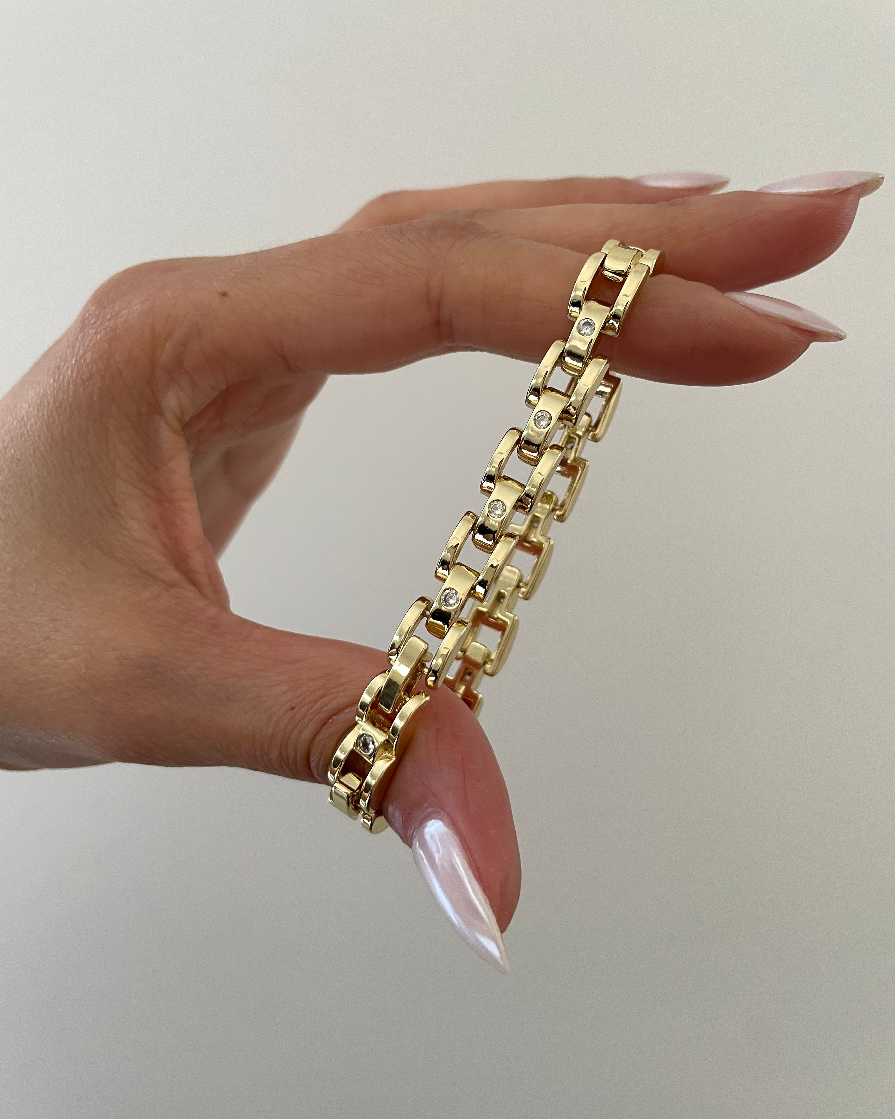 Armband VIP Watch Band Stone -14K vergoldet