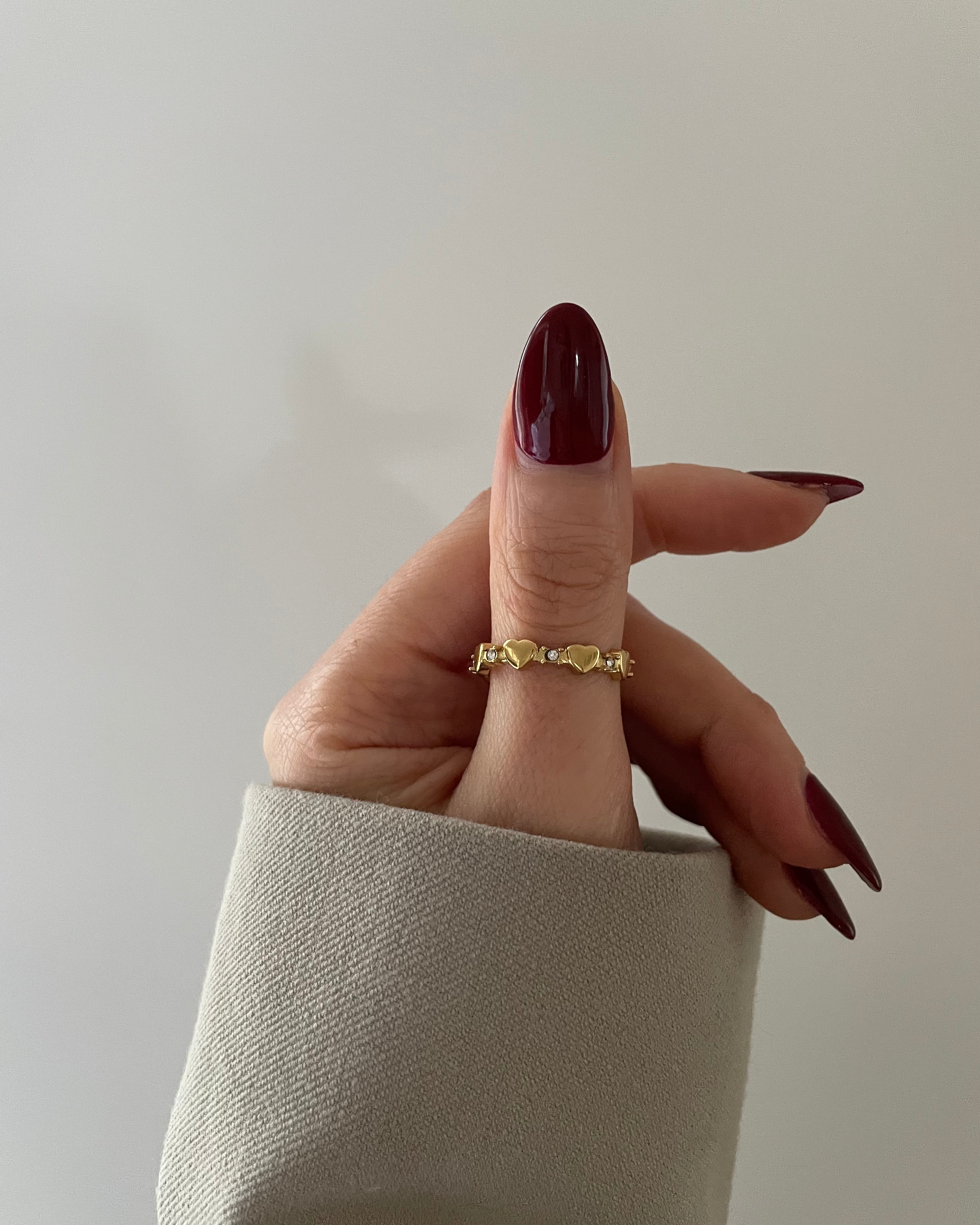 Ring Heart Shiny - 18K vergoldet