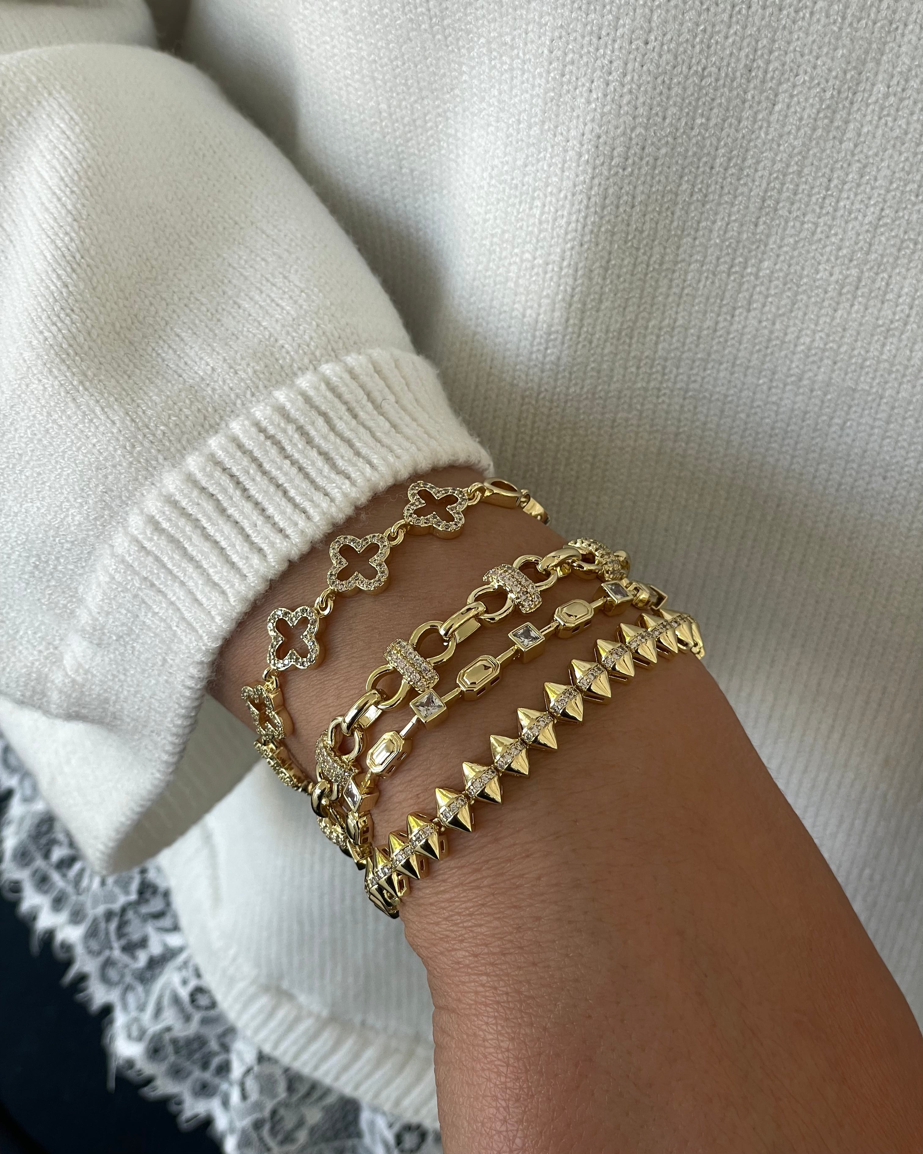 Armband VIP Sharp -14K vergoldet