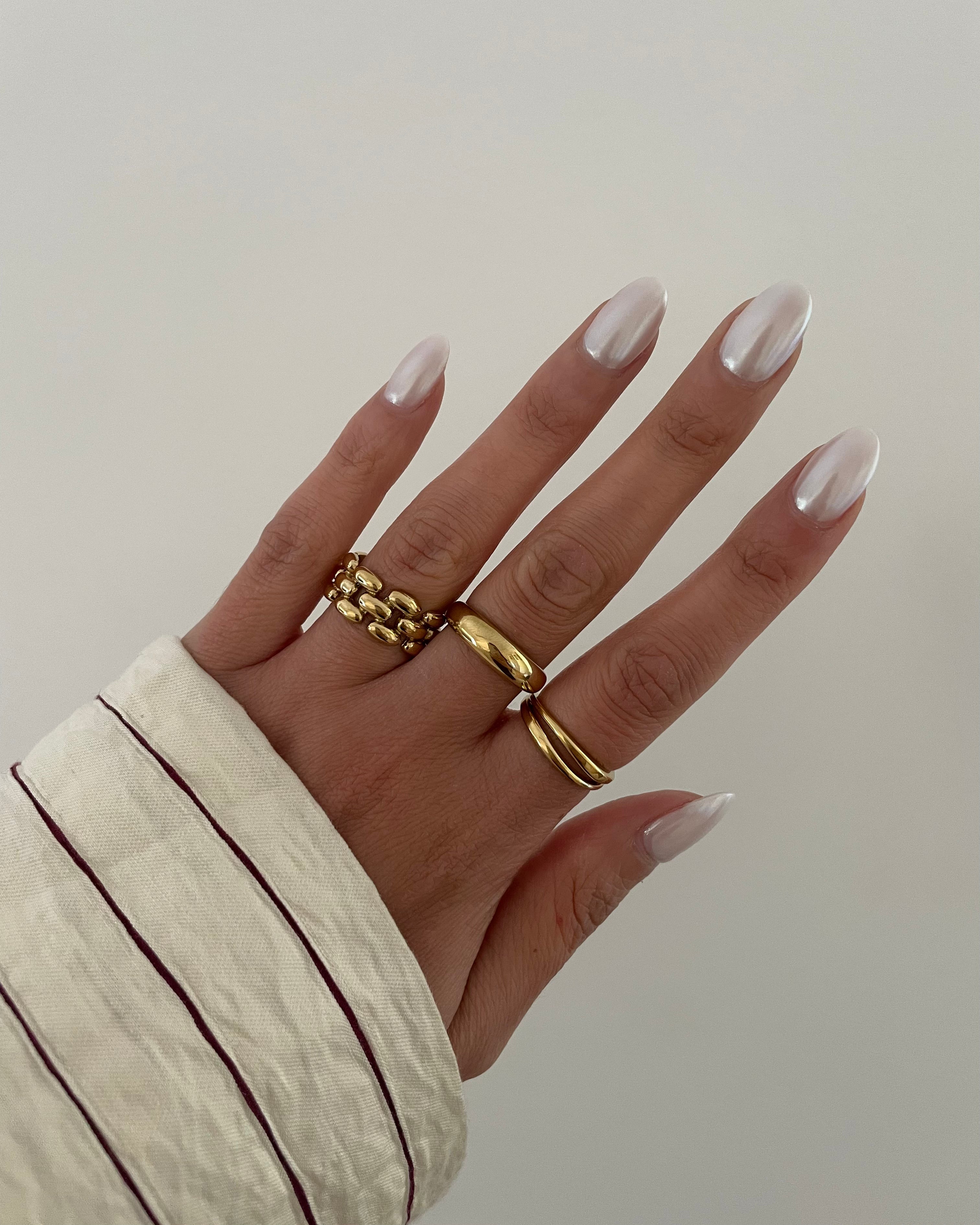 Ring Watch Band -18K vergoldet