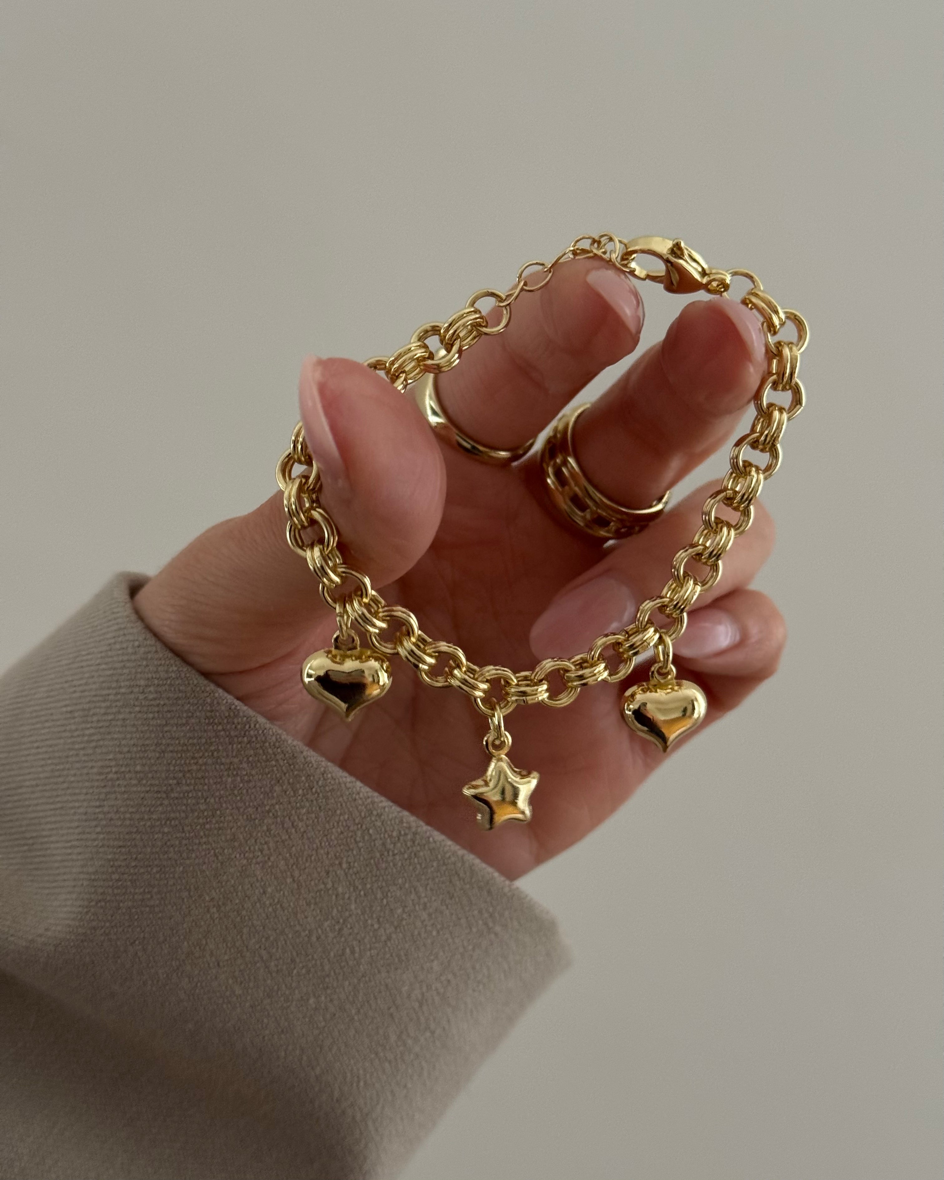 Armband VIP Charm Cetas -14K vergoldet