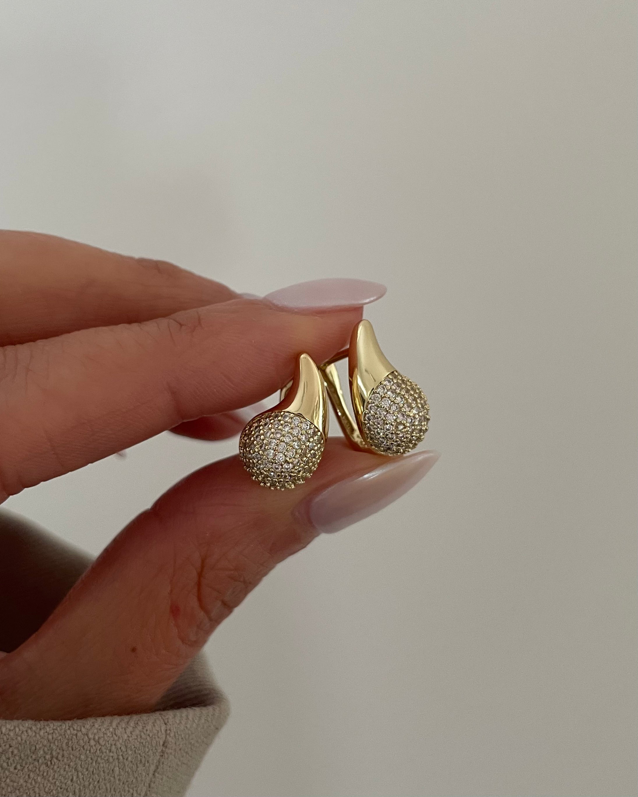 Ohrringe VIP Drop Luxe -14K vergoldet