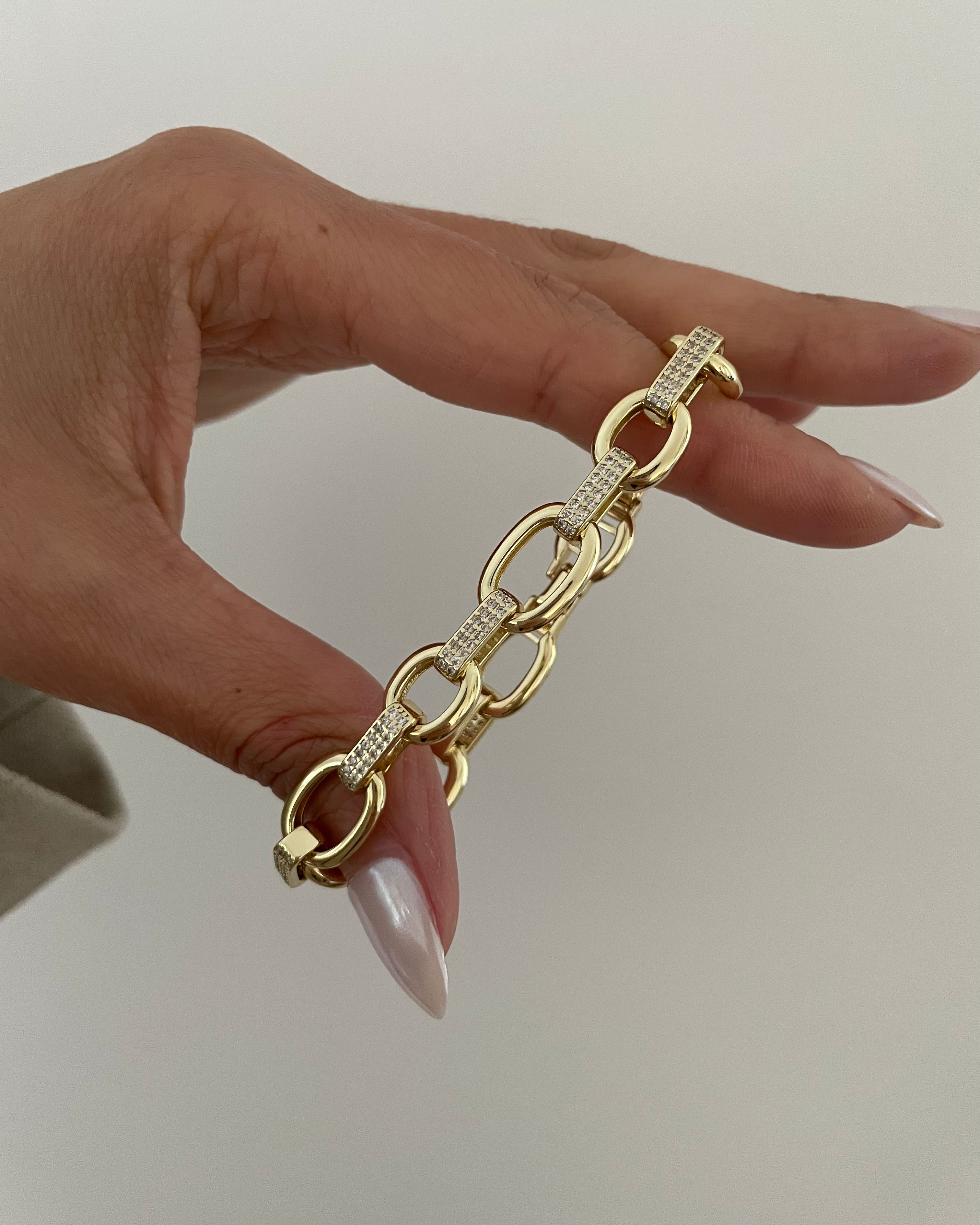 Armband VIP Golden Chain Round -14K vergoldet