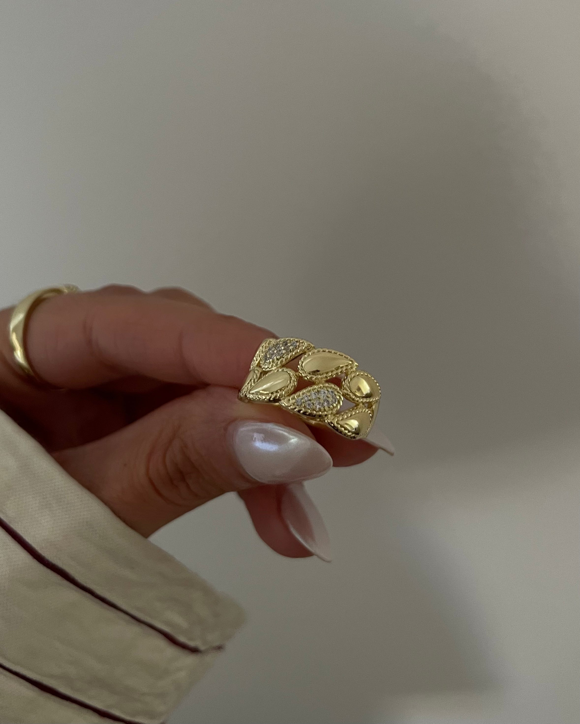 Ring VIP Drop Shine -14K vergoldet