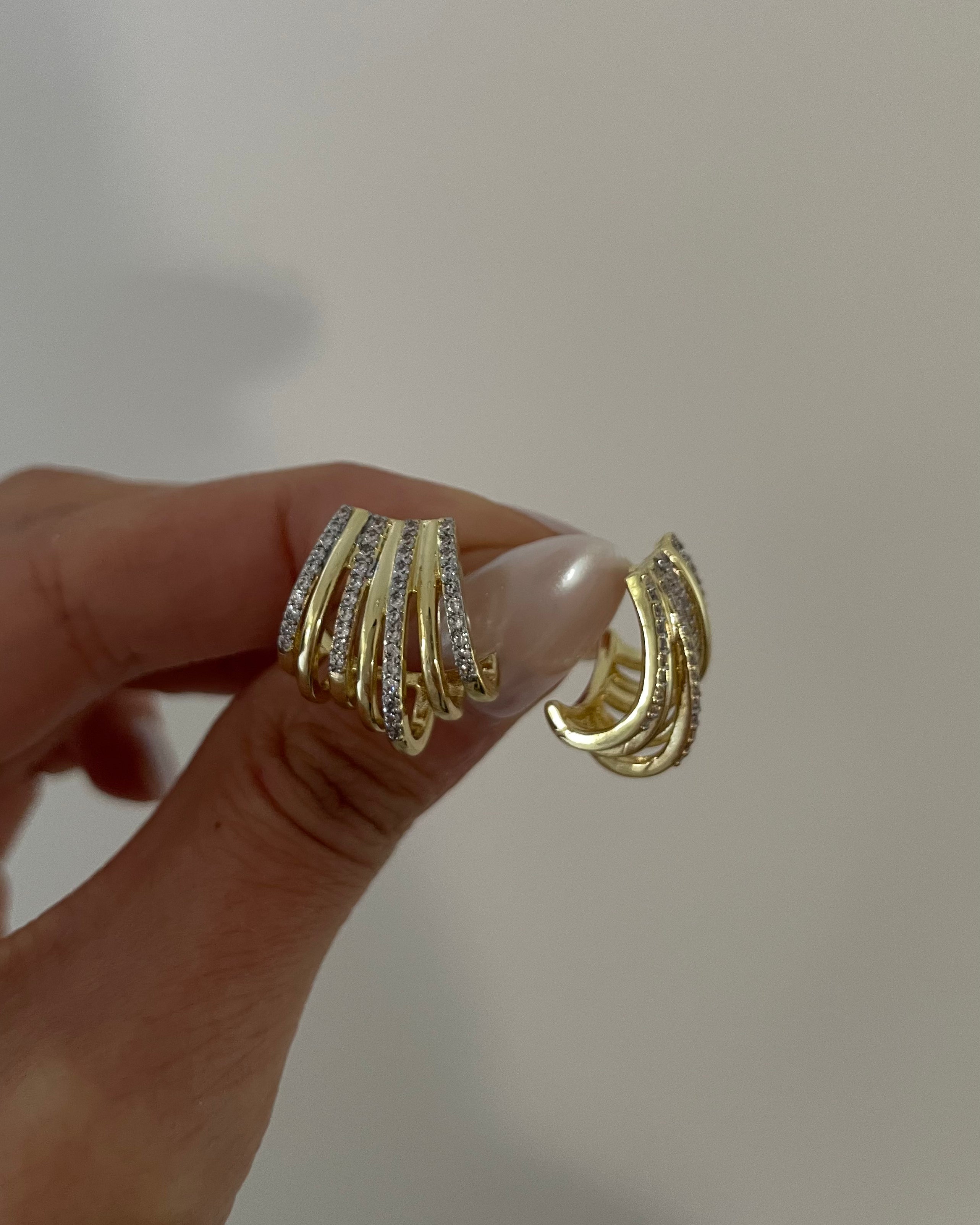 Ohrringe VIP Layer Celine -14K vergoldet