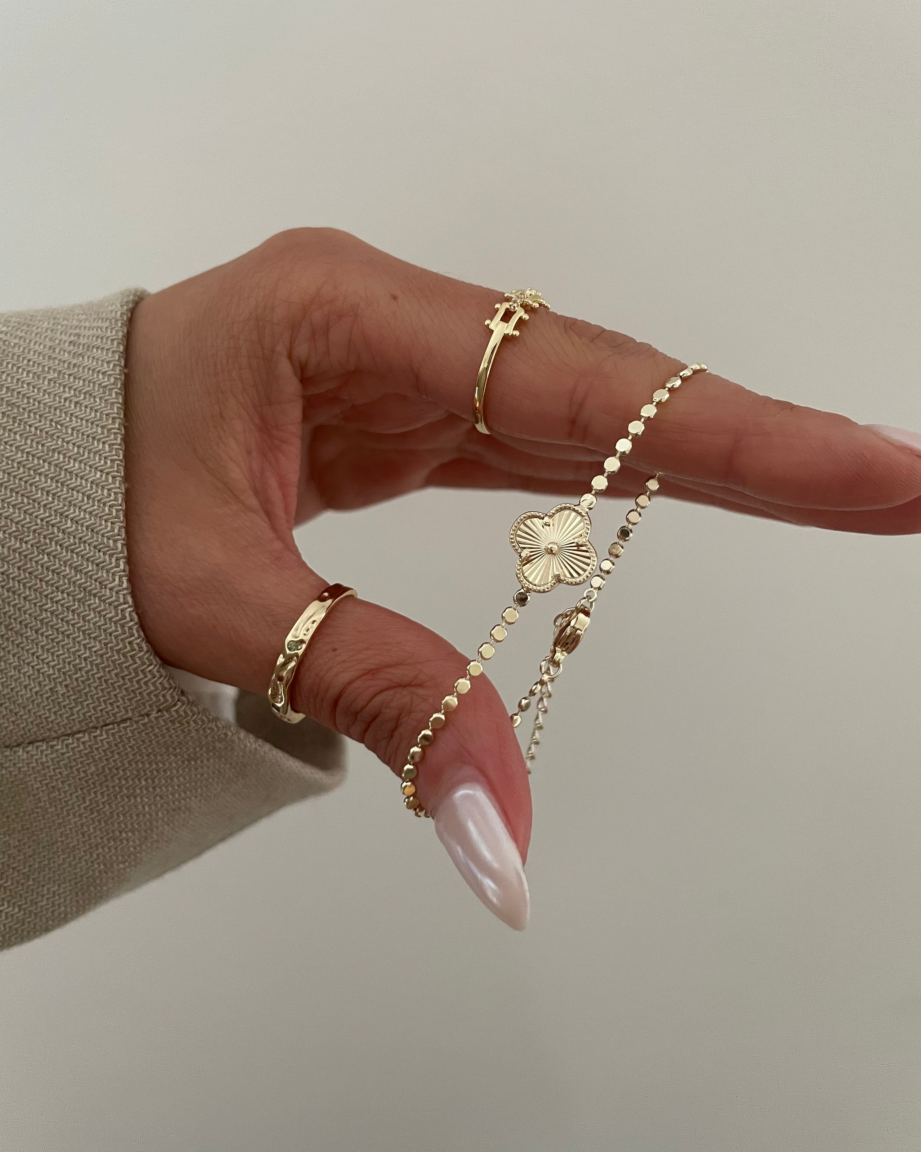 Armband VIP Fine Layla Clover -14K vergoldet