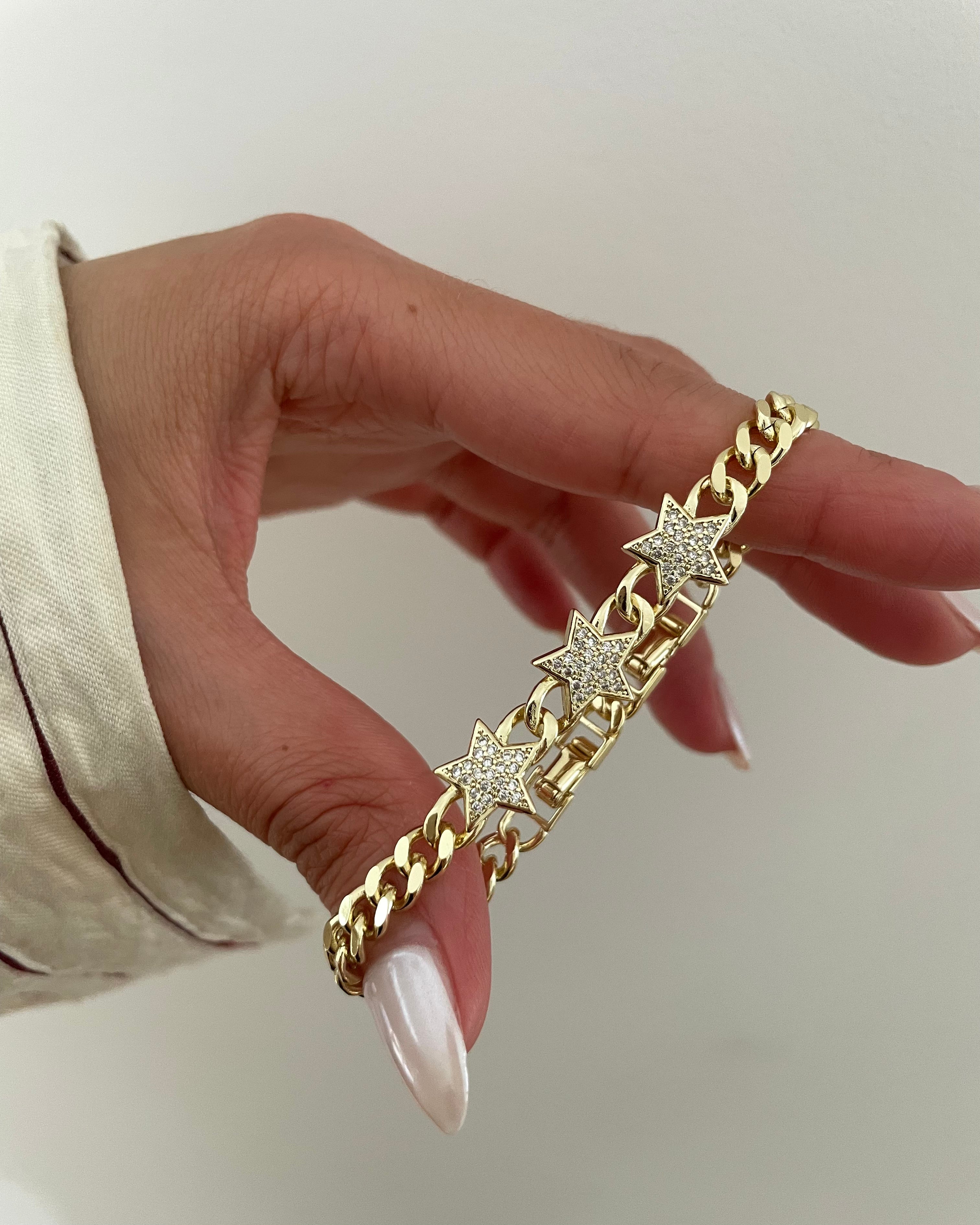 Armband VIP Chain Stars -14K vergoldet