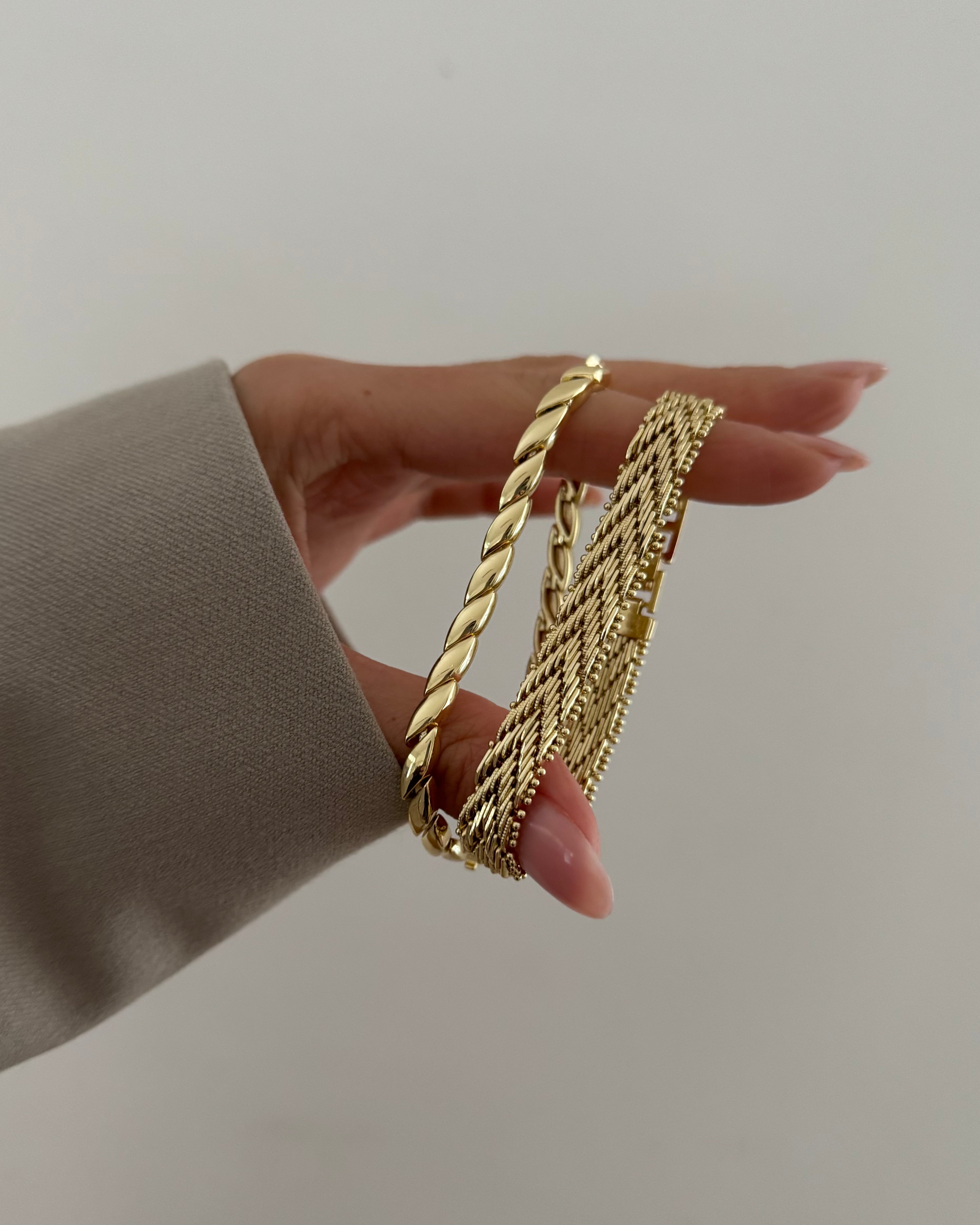 Armabnd VIP Drop Wave -14K vergoldet