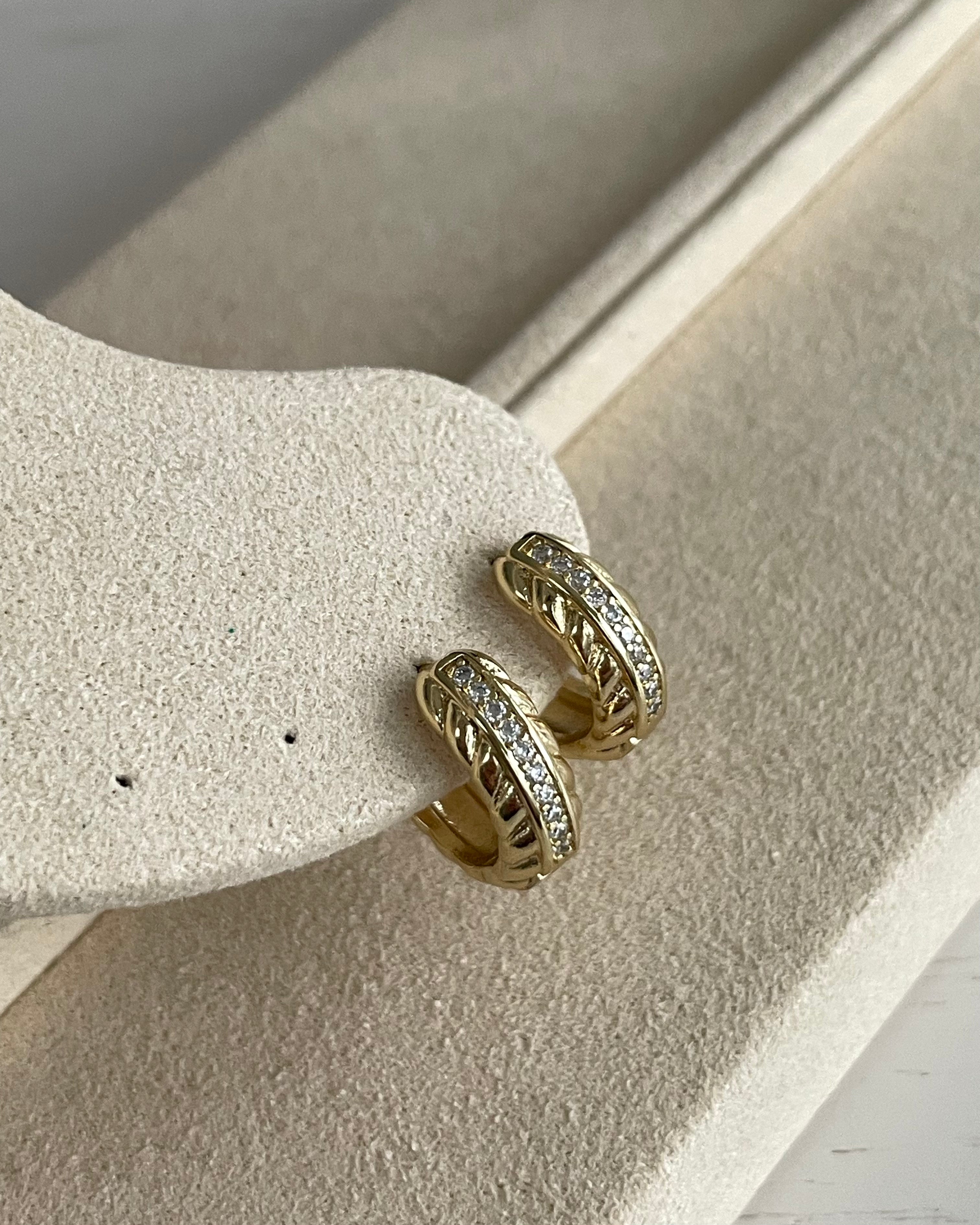 Creolen VIP Twist Shine - 14K vergoldet