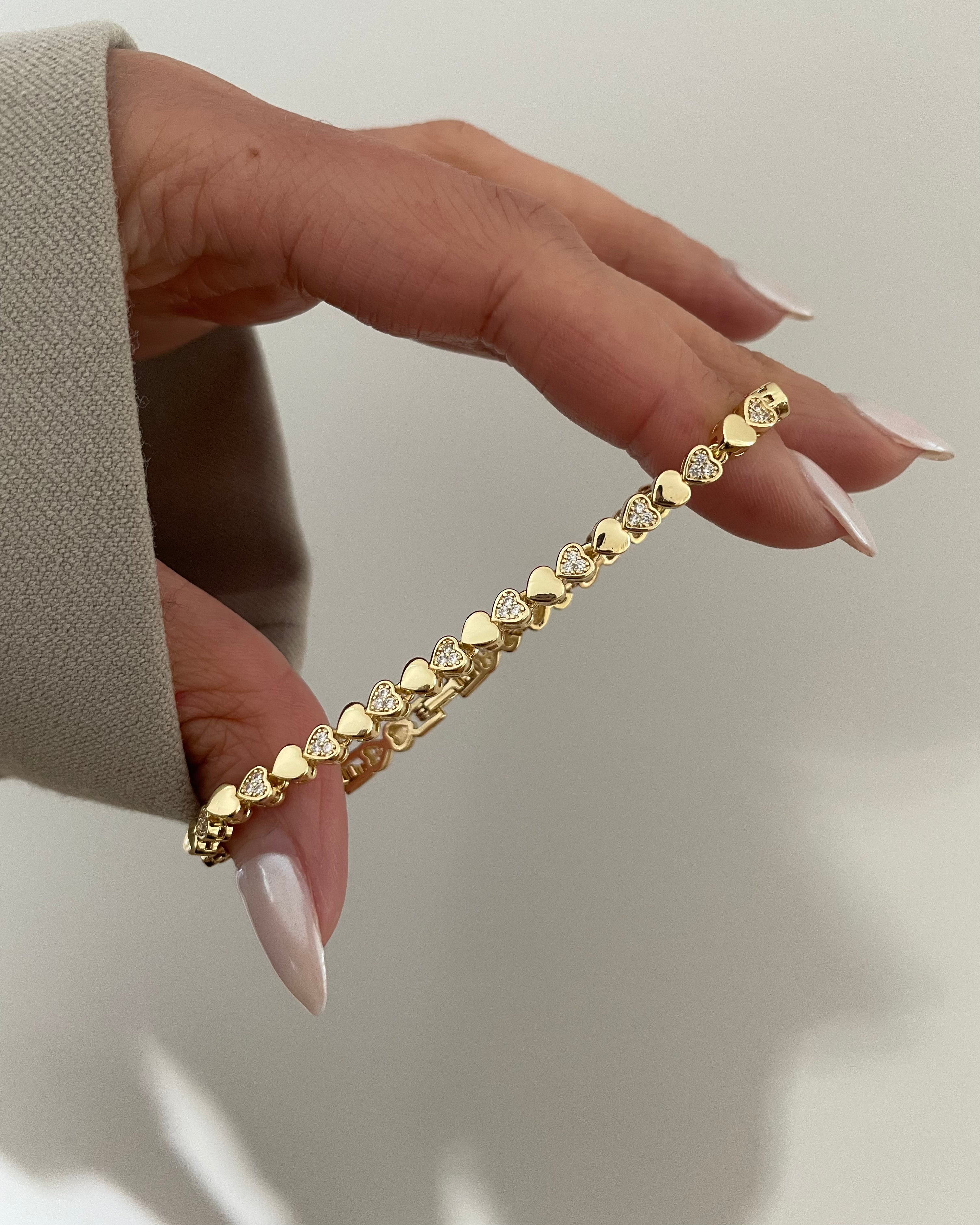 Armband VIP Mini Heart -14K vergoldet