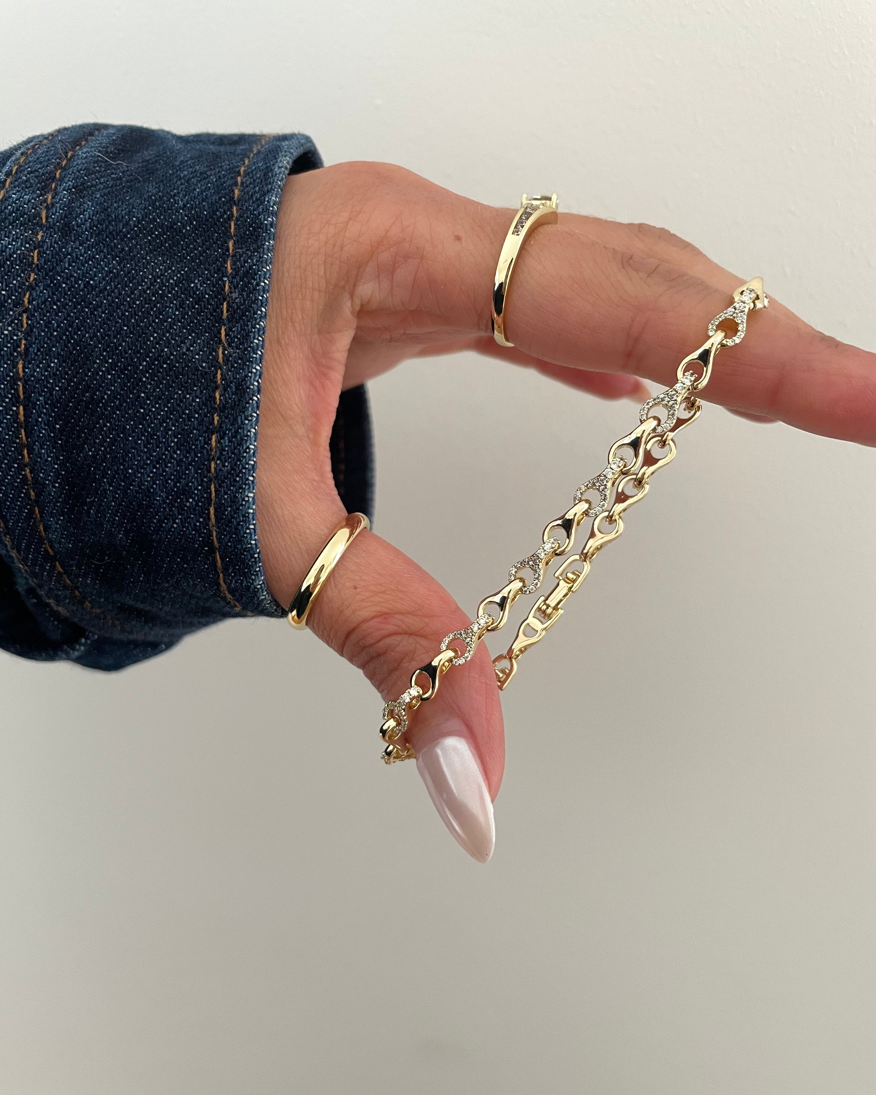 Armband VIP Fine Swirl -14K vergoldet